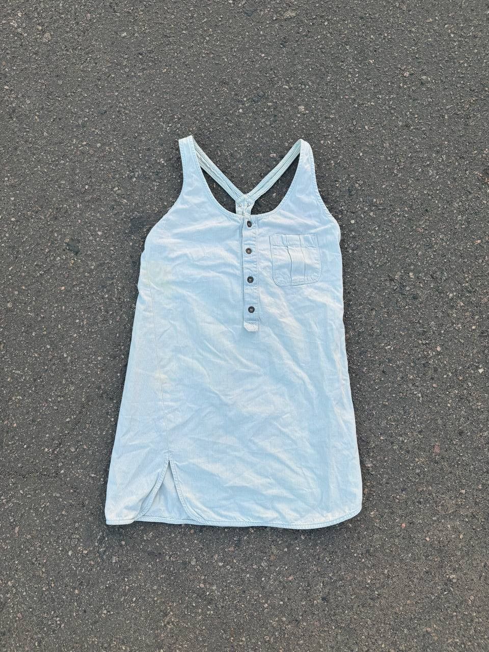 Diesel × Japanese Brand Vintage y2k diesel denim striped dress Size S / US 4 / IT 40 - 1 Thumbnail