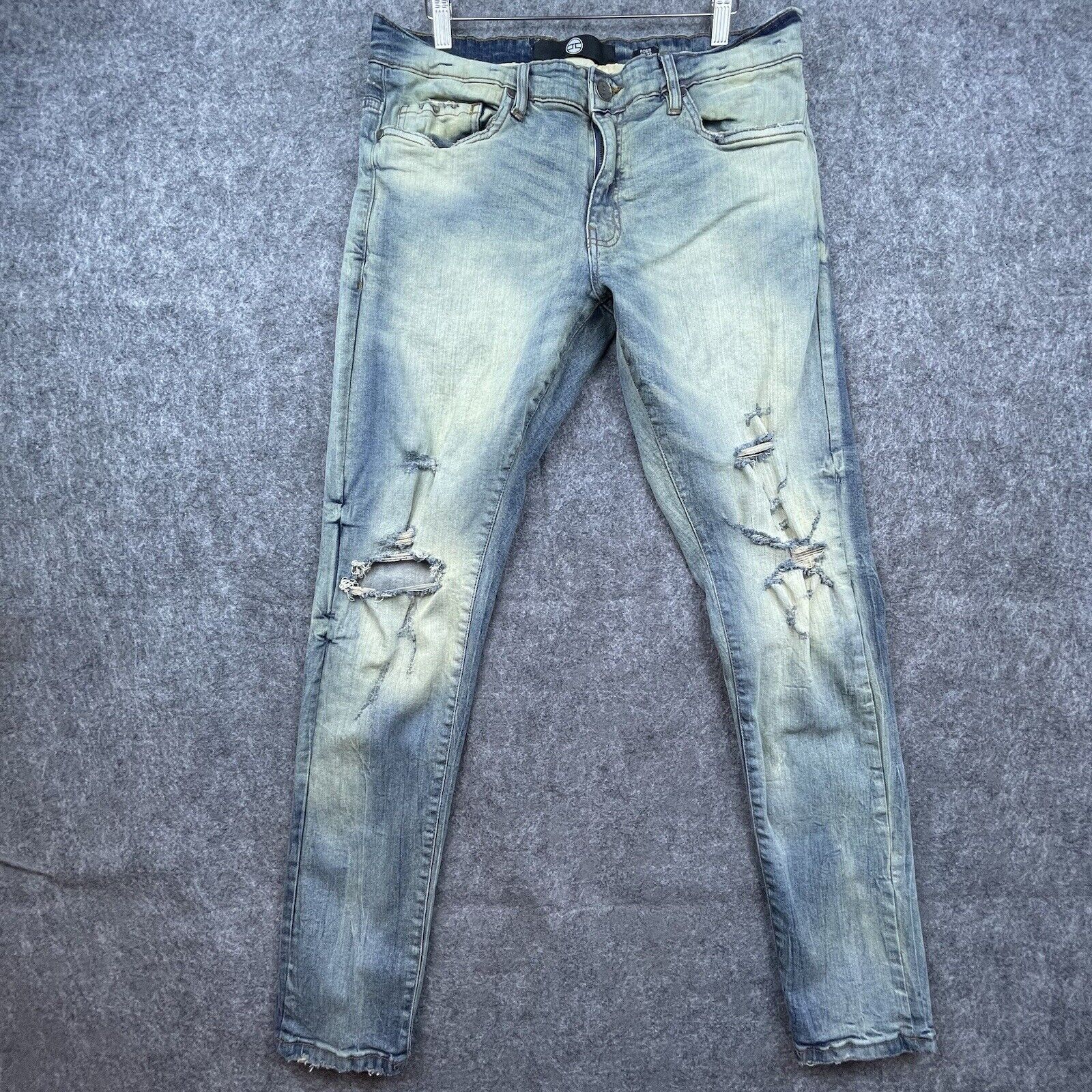 Jordan Craig Jordan Craig Jeans Mens 34/32 Ross Grunge Ripped Thrashed Size US 34 / EU 50 - 1 Thumbnail