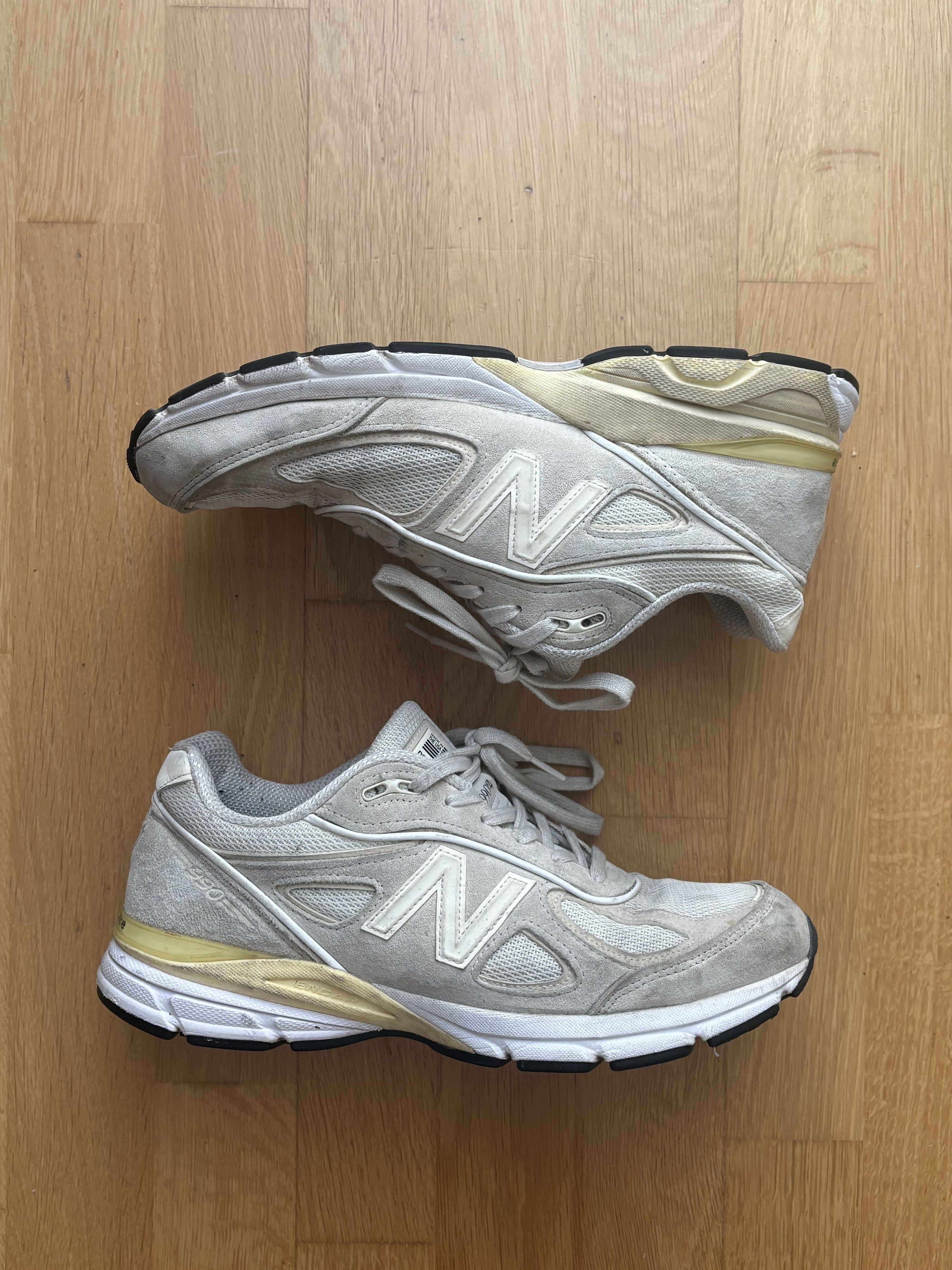 New Balance × Stussy STÜSSY NEW BALANCE 990V4 Cream Size US 11 / EU 44 - 2 Thumbnail