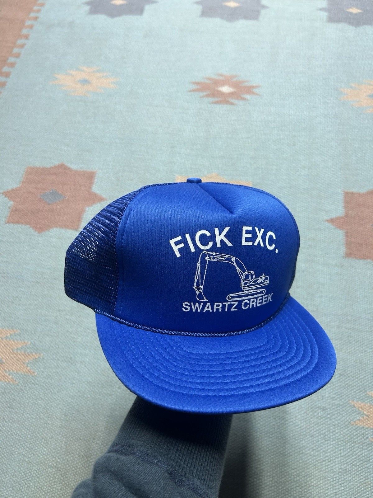 Vintage Vintage trucker hat Fick Excavating Michigan construction Size ONE SIZE - 1 Thumbnail