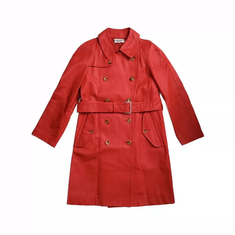 Comme des Garcons Comme Des Garcons Red leather coat Size M / US 6-8 / IT 42-44 - 5 Thumbnail