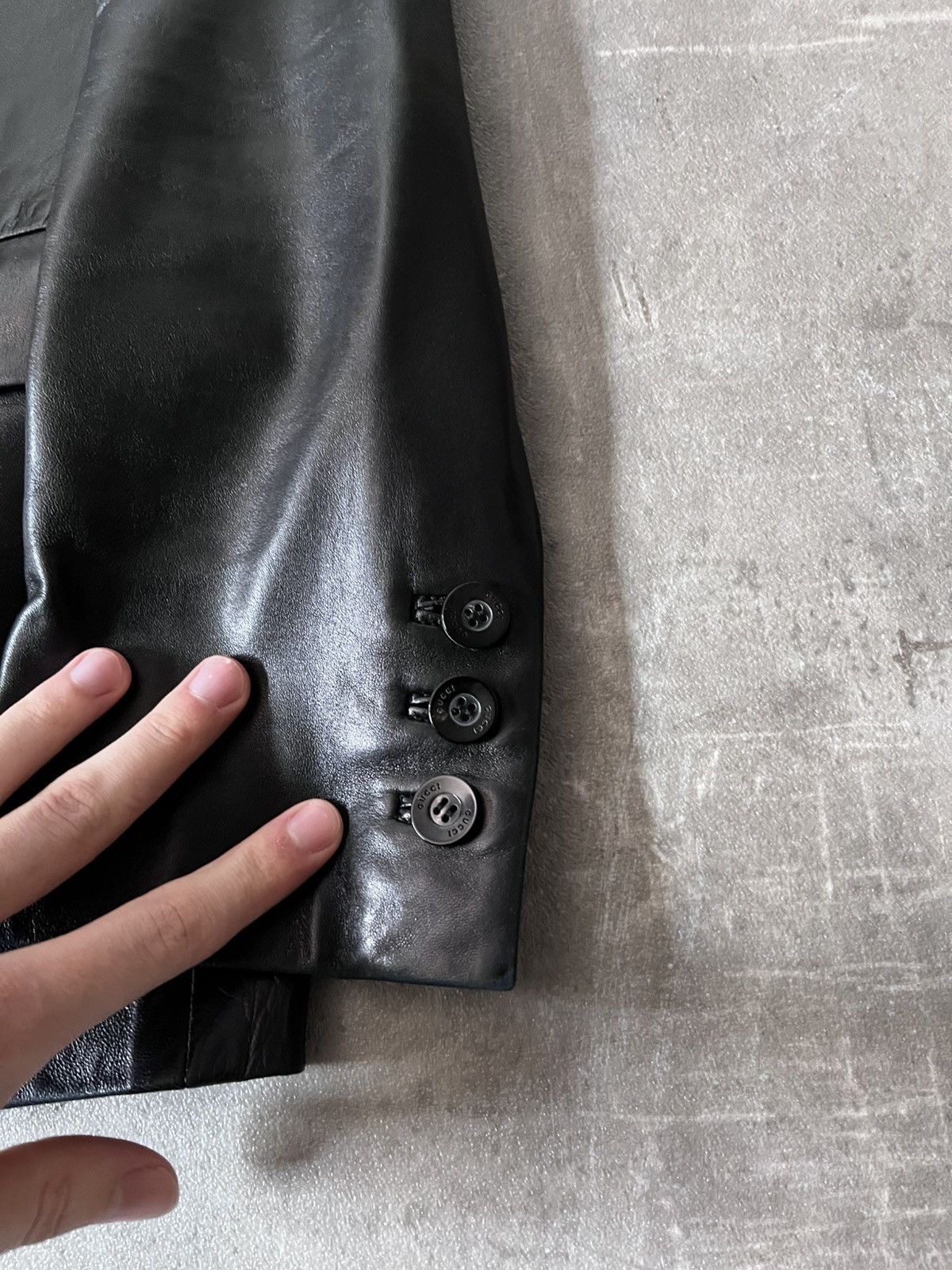 Gucci Gucci S/S 1998 by Tom Ford runway leather blazer jacket Size US S / EU 44-46 / 1 - 7 Thumbnail