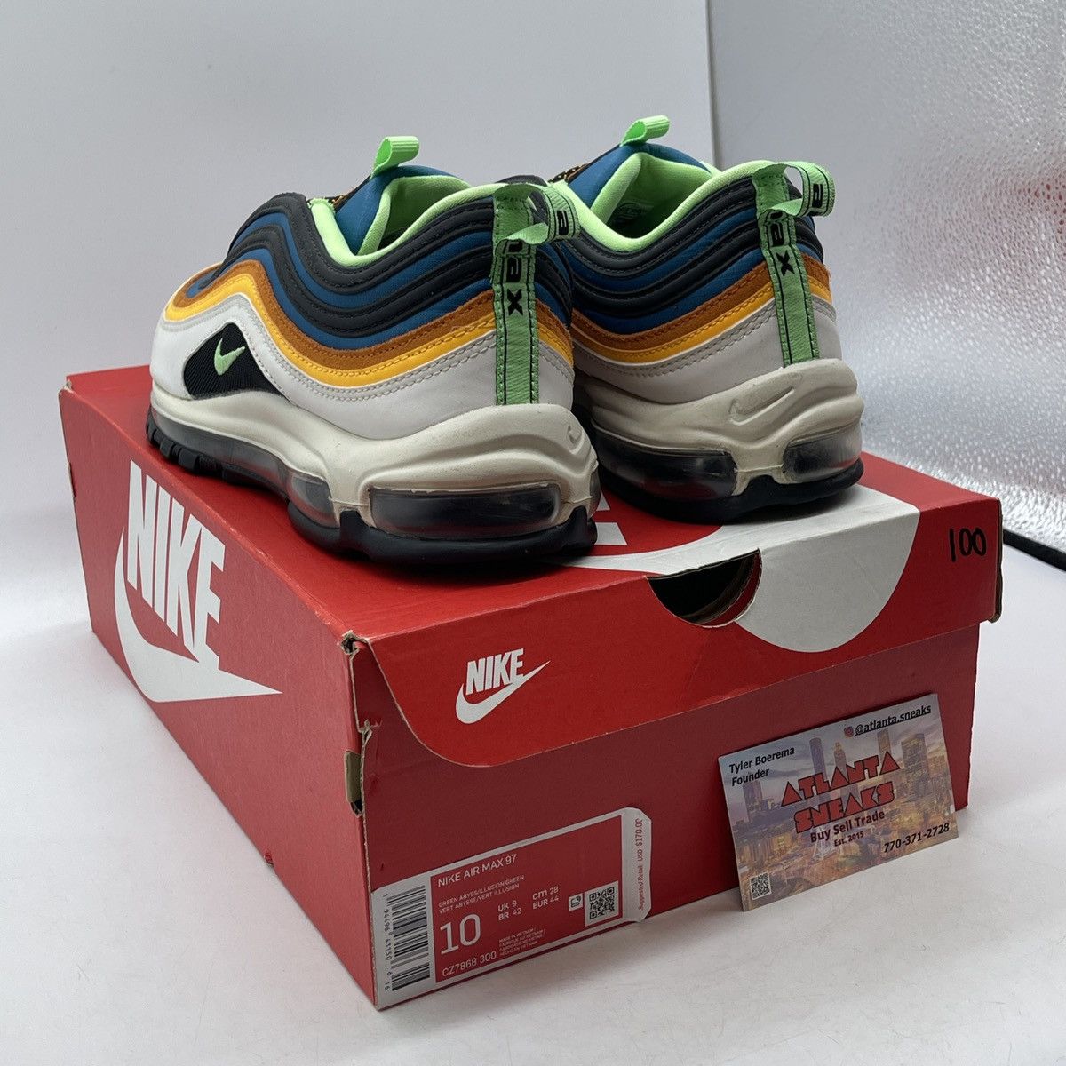 Air max 97 green Abbys illusion green