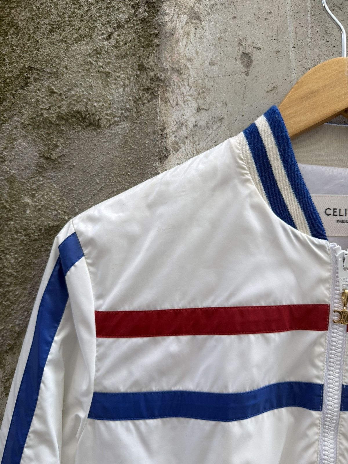 Celine SS24 Celine Striped Cropped Nylon Puffer Size XS / US 0-2 / IT 36-38 - 3 Thumbnail