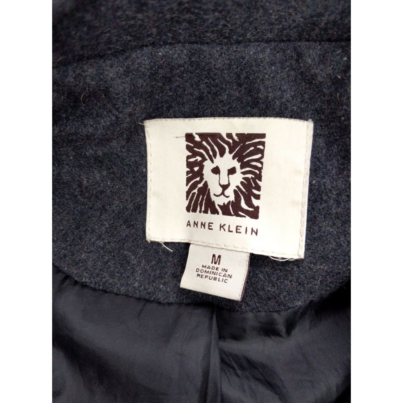 Anne Klein Anne Klein Coat Womens Medium Wool Blend Peacoat Button Front Winter Warm Melton Size M / US 6-8 / IT 42-44 - 4 Thumbnail