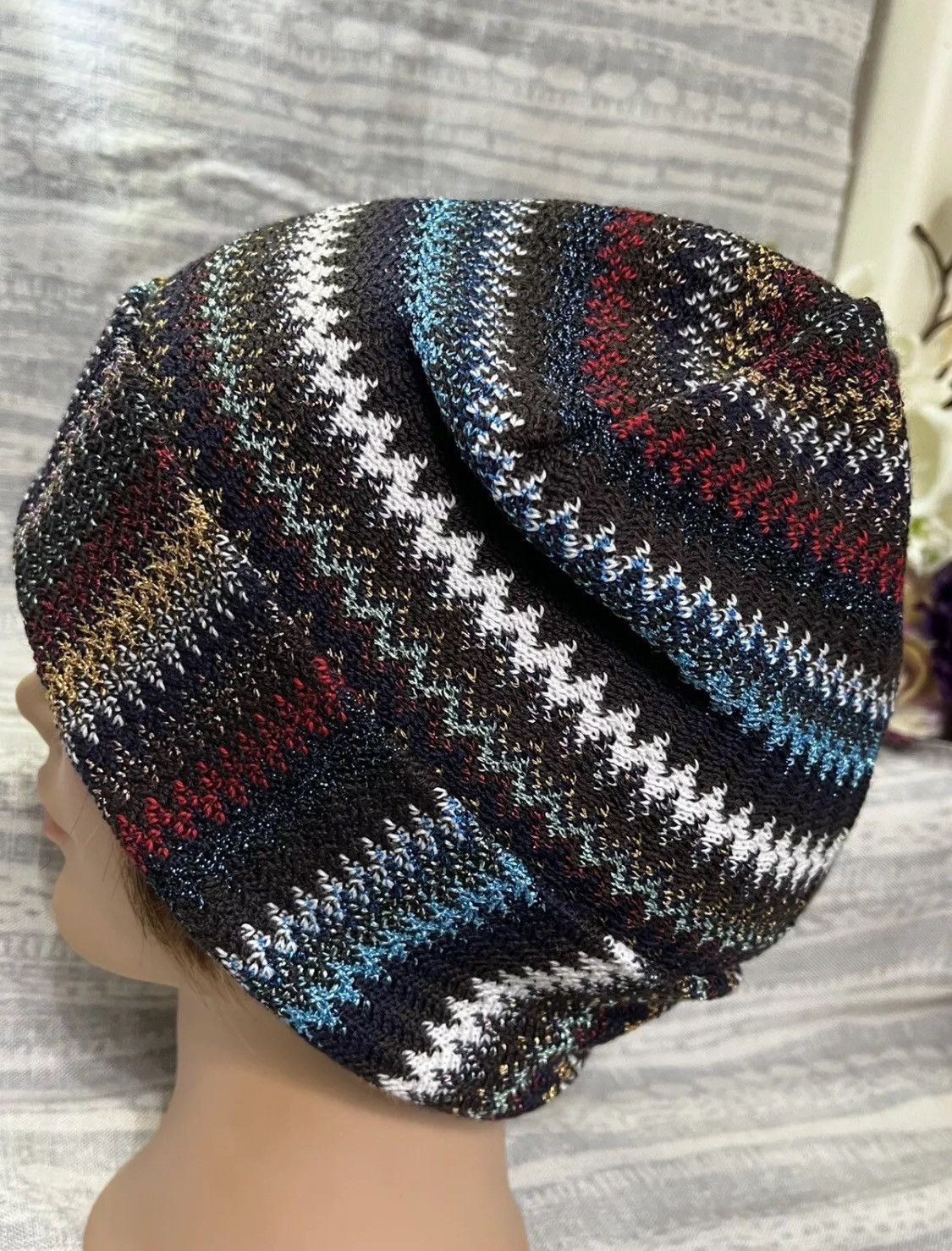 Missoni Missoni Striped Colorful Beanie Cap Size ONE SIZE - 5 Thumbnail