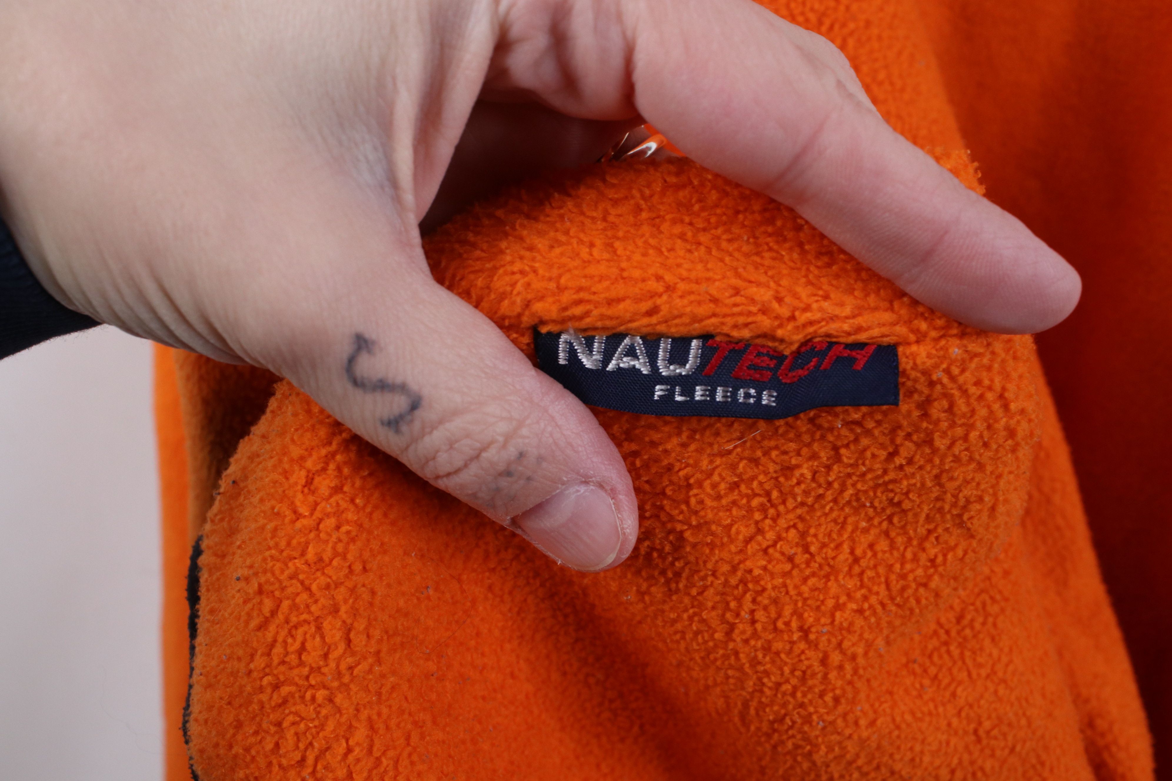 Nautica Vintage 90s Nautica 1/4 Zip Fleece Pullover Sweater Orange Size US L / EU 52-54 / 3 - 9 Thumbnail