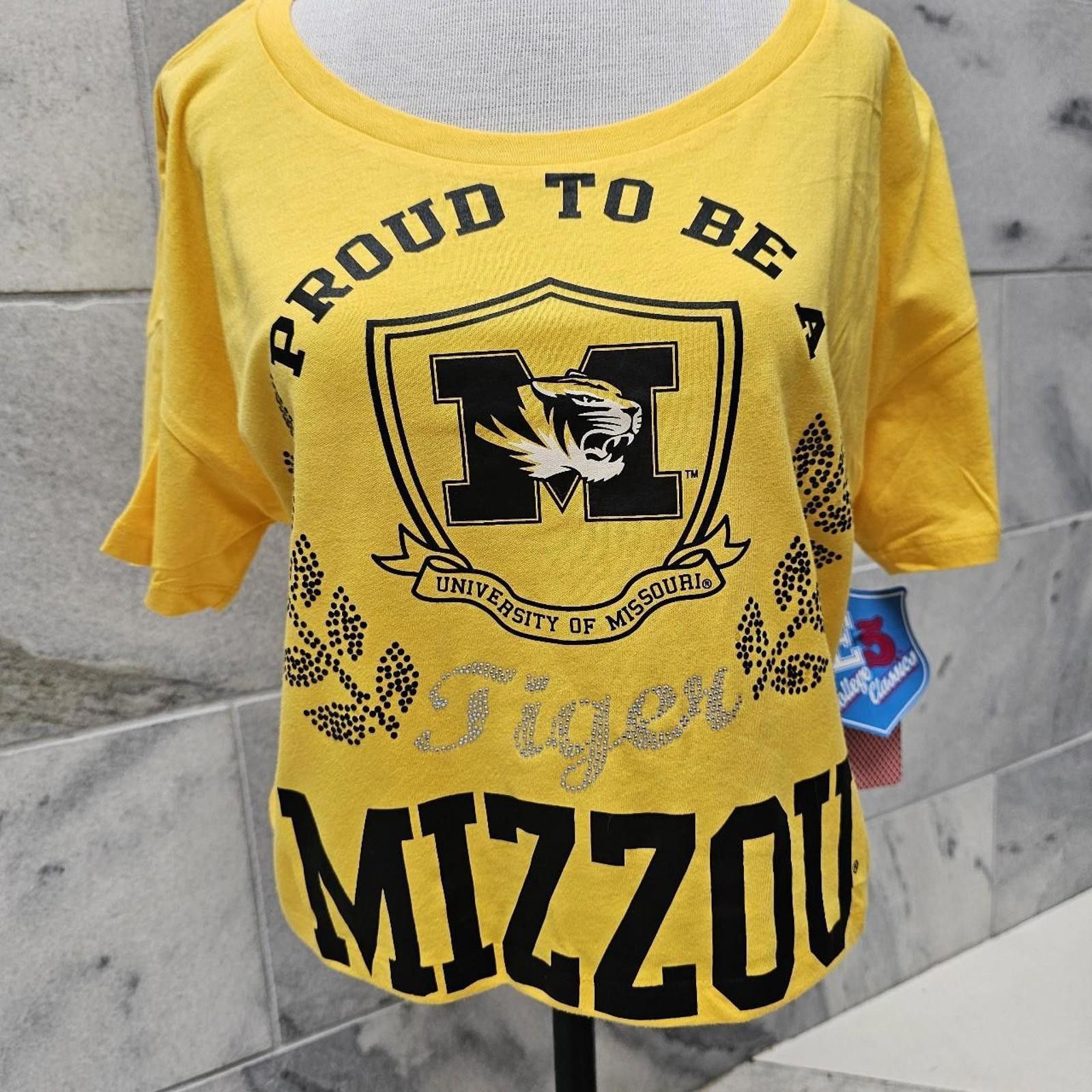 Other Women's Yellow University of Missouri Tigers Tee Size M / US 6-8 / IT 42-44 - 2 Thumbnail