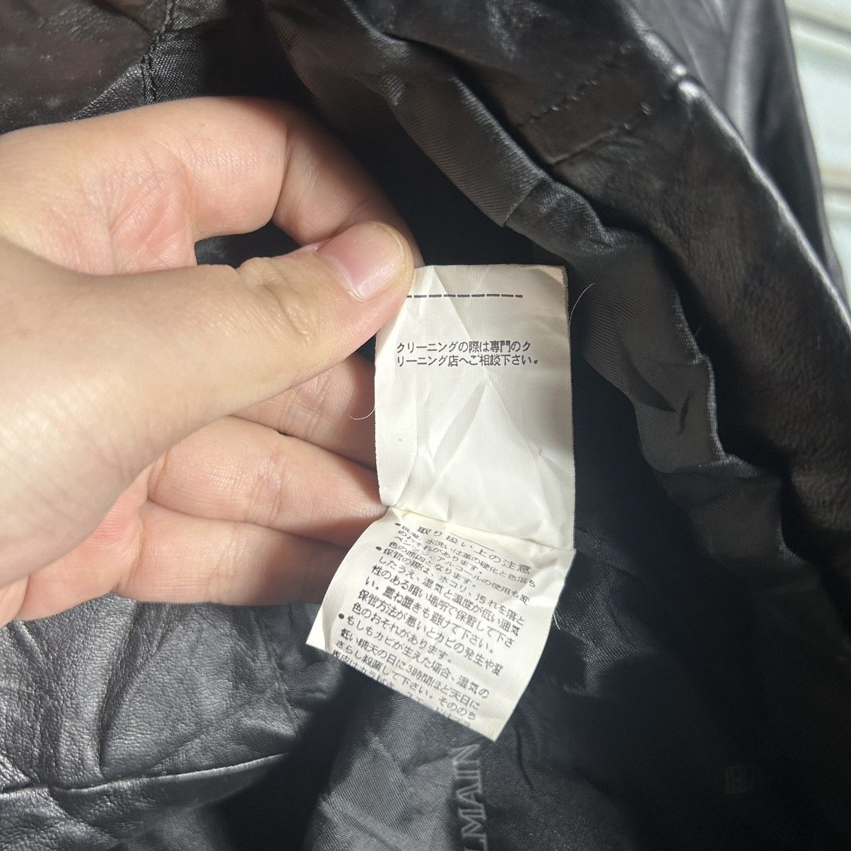 Balmain Vintage 90s Balmain Leather Jacket Size XS / US 0-2 / IT 36-38 - 6 Thumbnail
