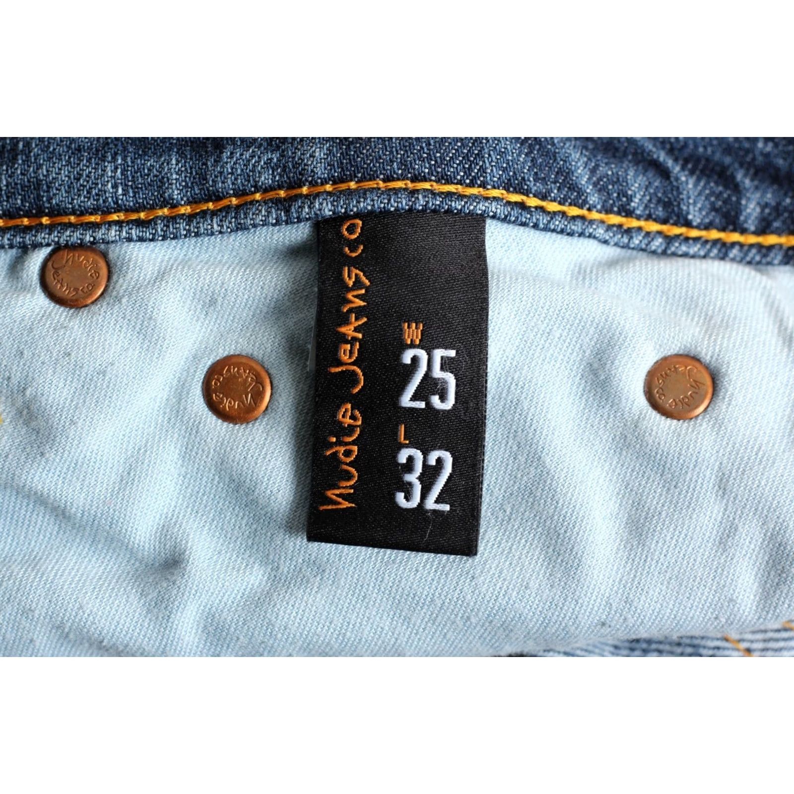 Nudie Jeans NUDIE JEANS NARROW BOOT Blue Nightrider Bootcut Jeans Women W25 L32 DZ4242 Size 42" / US 20 - 7 Thumbnail