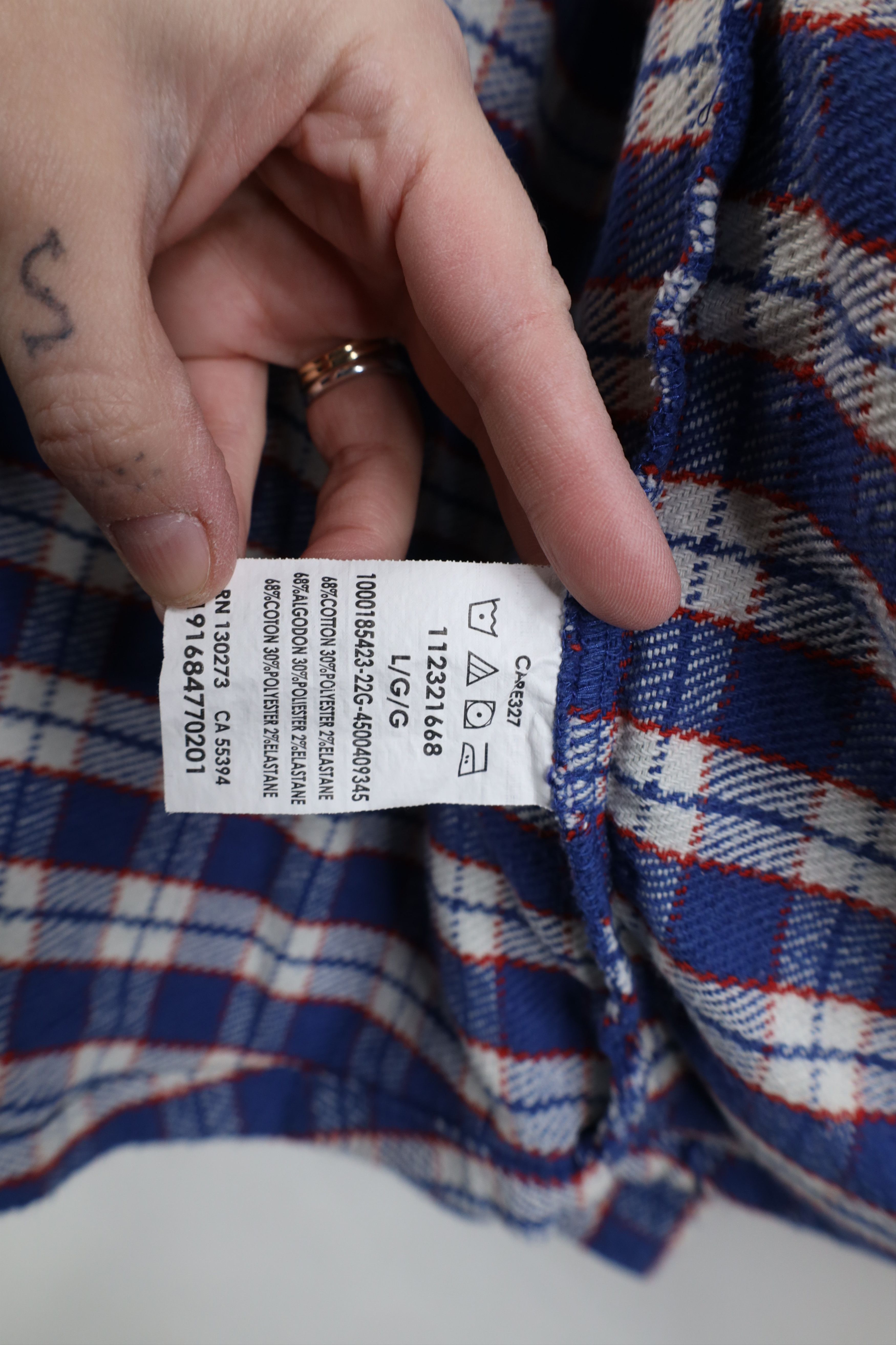 Lee Vintage 90s Y2K Lee Workwear Flannel Shirt Jacket Plaid Size US L / EU 52-54 / 3 - 12 Thumbnail