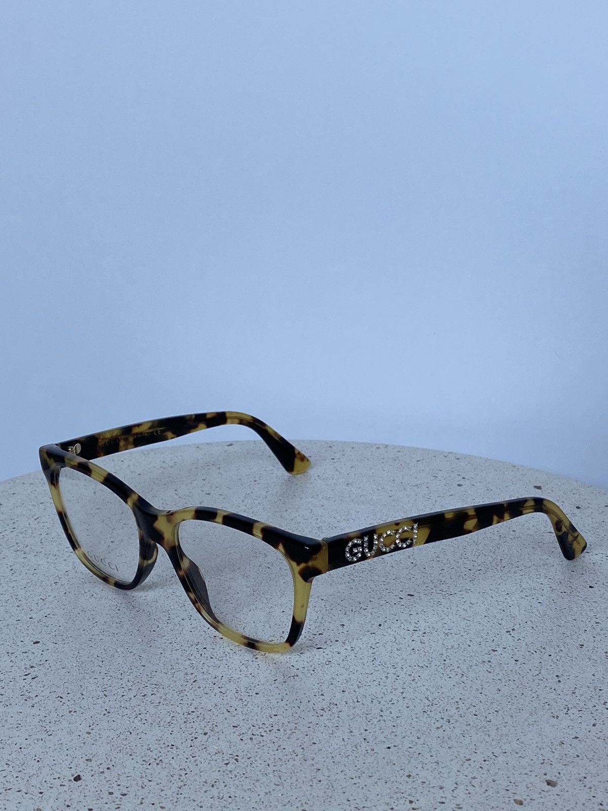 Gucci 🐆 Gucci Leopard Glasses Logo Rhinestones Size ONE SIZE - 2 Thumbnail