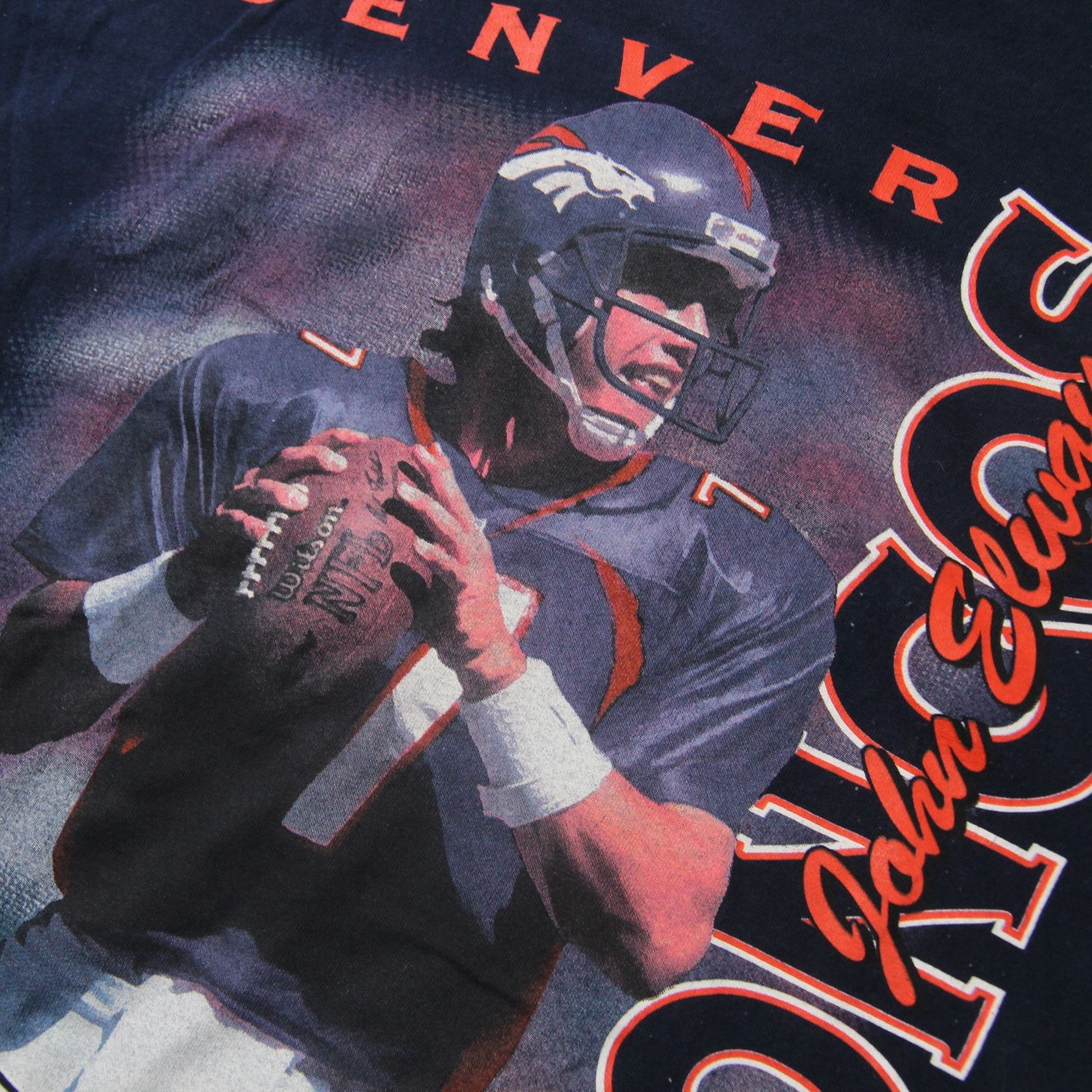 NFL × Vintage Vintage Denver Broncos John Elway Graphic T Shirt Size US M / EU 48-50 / 2 - 10 Thumbnail
