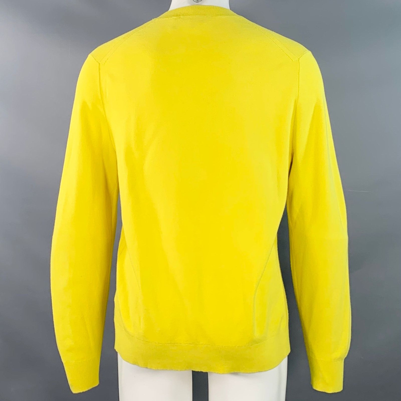 Theory THEORY Size M Yellow Viscose Blend Knit Crew Neck Pullover Size US M / EU 48-50 / 2 - 3 Thumbnail