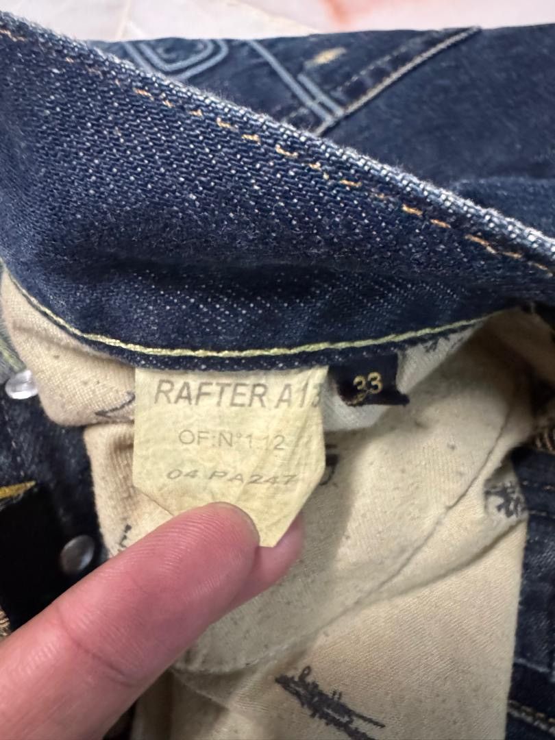 Vintage FLARE 90s Insane Japanese Rafter Rusty Mudwash Distressed Size US 31 - 10 Thumbnail