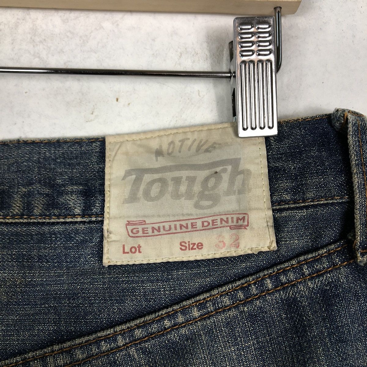 Japanese Brand 🔥Punk Design Distressed Style Denim Jeans Tough Japan Size US 34 / EU 50 - 15 Thumbnail