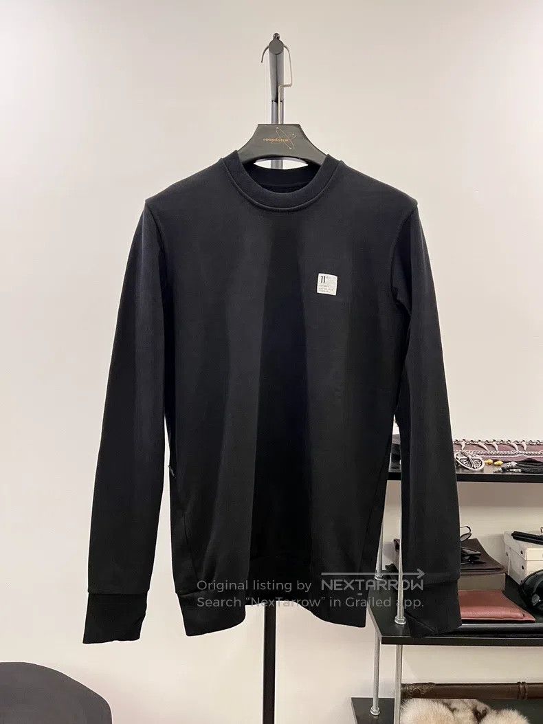 Boris Bidjan Saberi Boris Bidjan Saberi Cotton Basic Logo Patch Crew Neck Swea Size US XXS / EU 40 - 1 Thumbnail