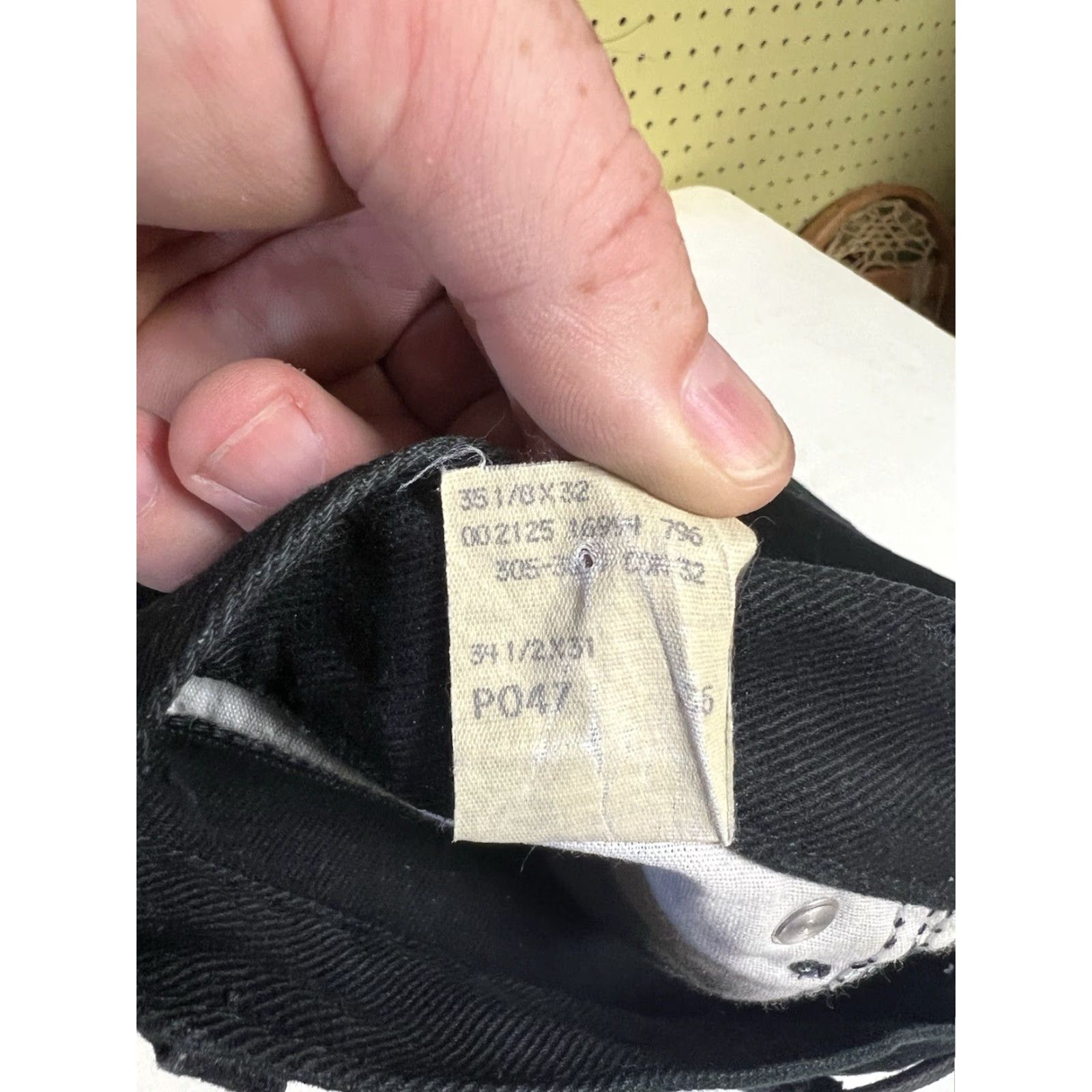 Lee VINTAGE Lee Riveted Jeans Womens 14 Medium Black Denim Relaxed Mom Straight 5-Pocket Western 90s Style Women Size 36" / US 14 / IT 50 - 5 Thumbnail