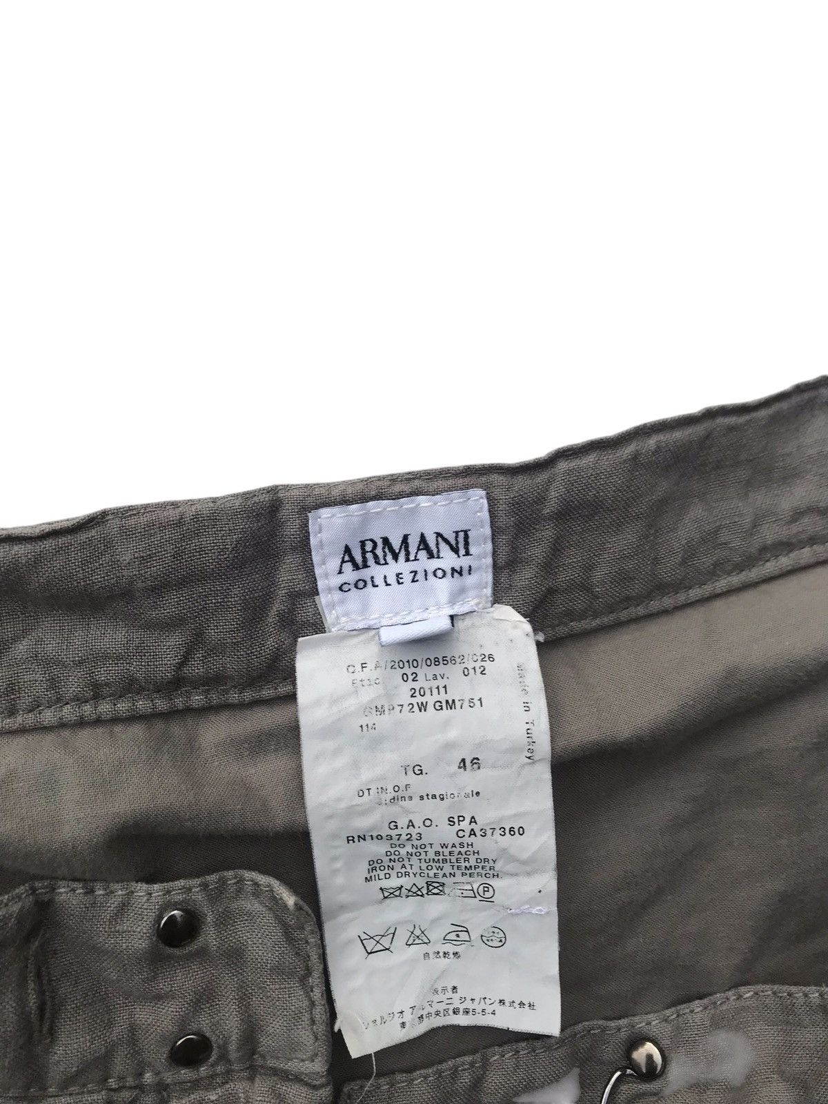 Armani Armani Collezioni Women Casual Pants Size 34" / US 12 / IT 48 - 8 Thumbnail