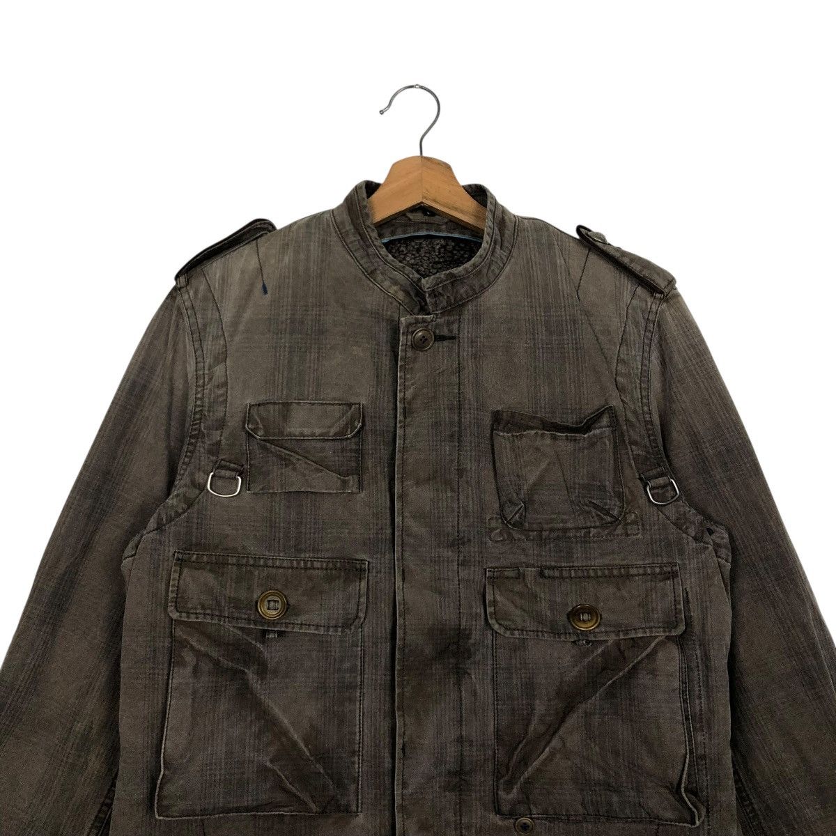Hysteric Glamour 🔥VINTAGE BIKER JACKET CARGO POCKET PATCH WORK R.NEWBOLD Size US L / EU 52-54 / 3 - 5 Thumbnail