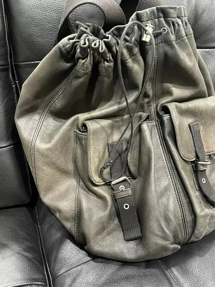 Yohji Yamamoto Yohji Yamamoto Y's Leather Backpack Size ONE SIZE - 2 Thumbnail