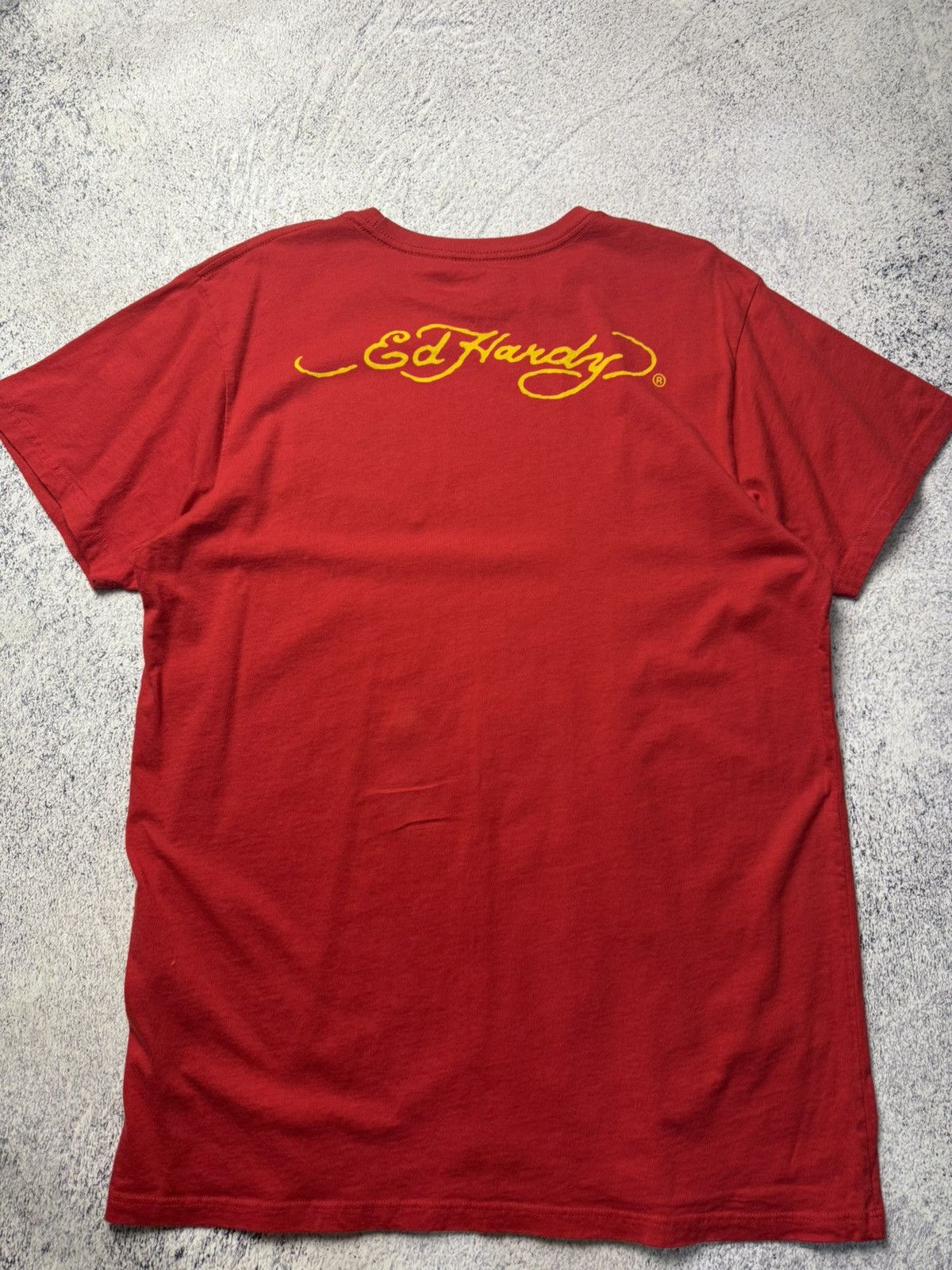 Christian Audigier Rare Mens Vintage Ed Hardy T-shirt big logo Skulls Tee Y2K Size US XL / EU 56 / 4 - 17 Thumbnail