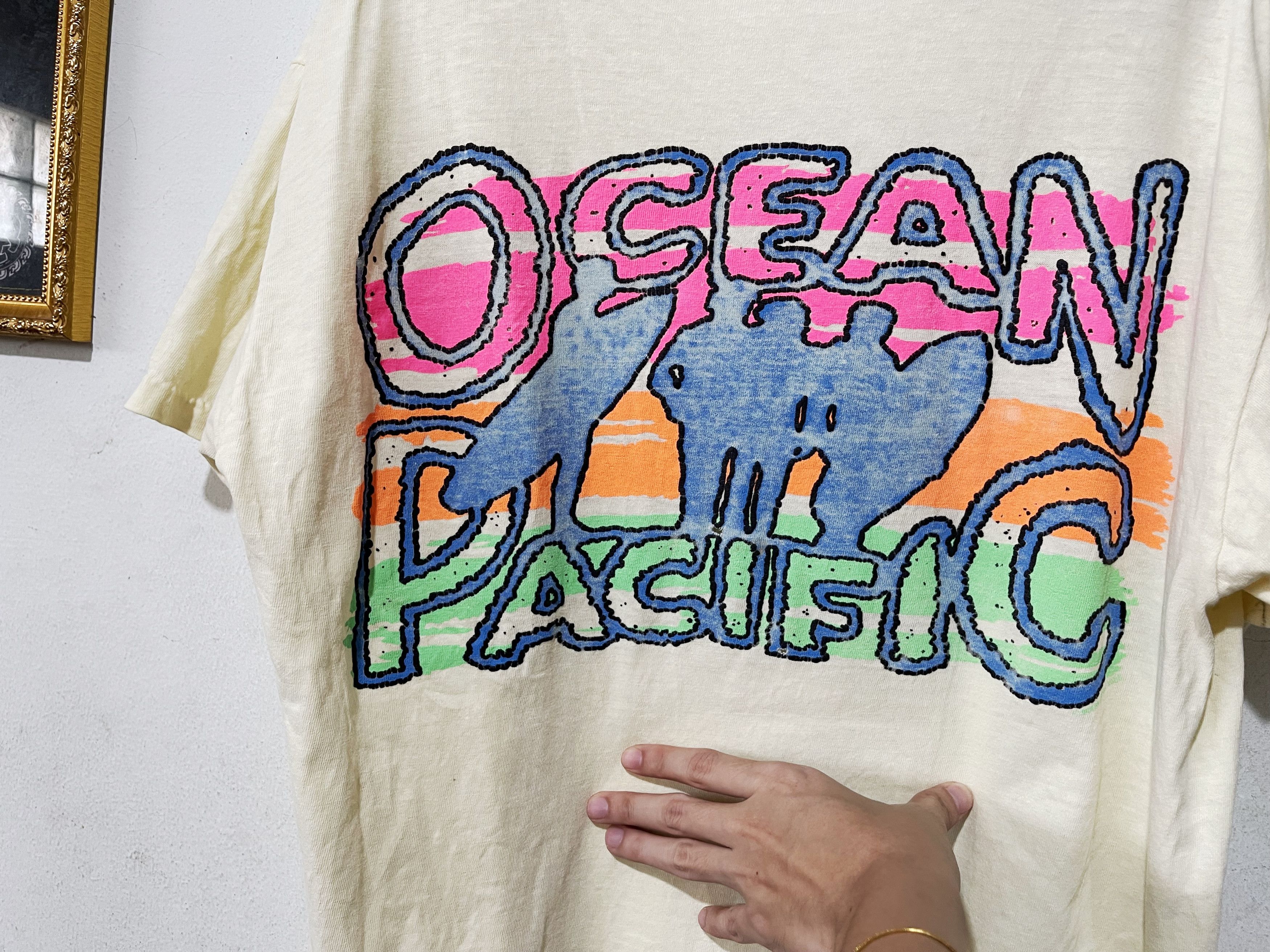 Ocean Pacific × Vintage Vintage 1988 OP Ocean Pacific Crop top Size XL / US 12-14 / IT 48-50 - 2 Thumbnail