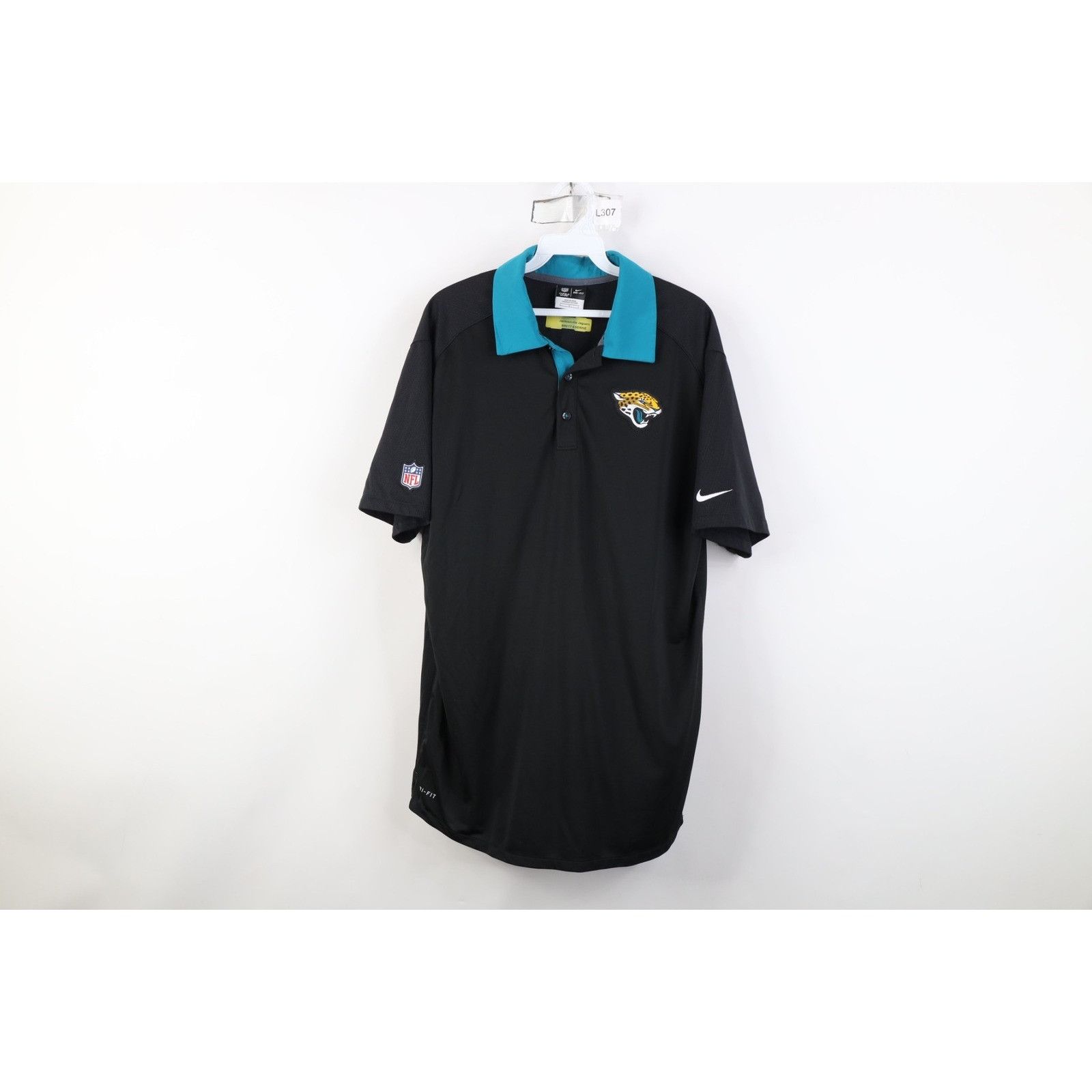 Nike Nike On Field Team Issued Jacksonville Jaguars Football Polo Size US L / EU 52-54 / 3 - 1 Thumbnail