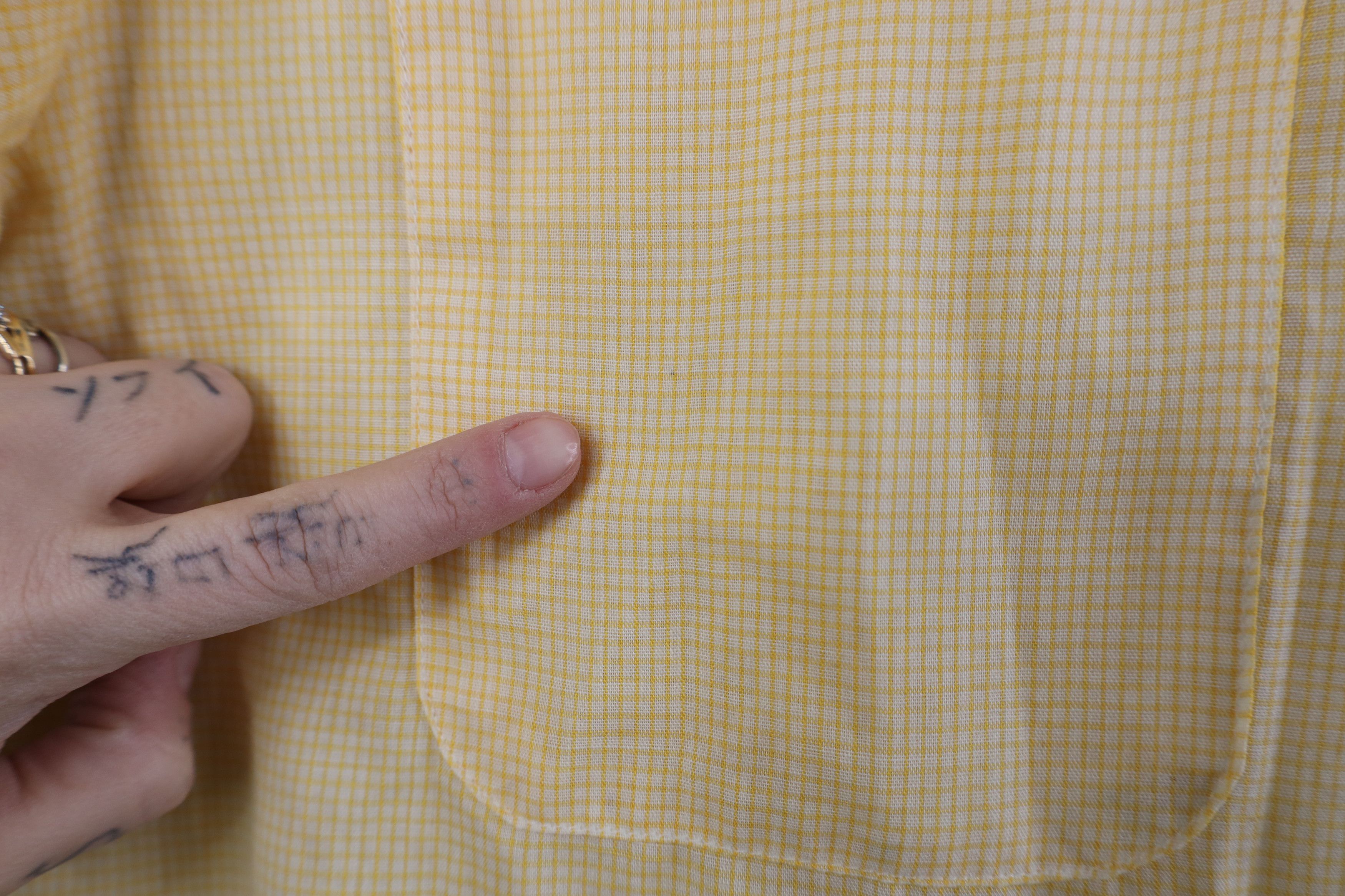 Vintage Vintage 50s 60s Sheer Looped Collar Short Sleeve Shirt Size US M / EU 48-50 / 2 - 6 Thumbnail