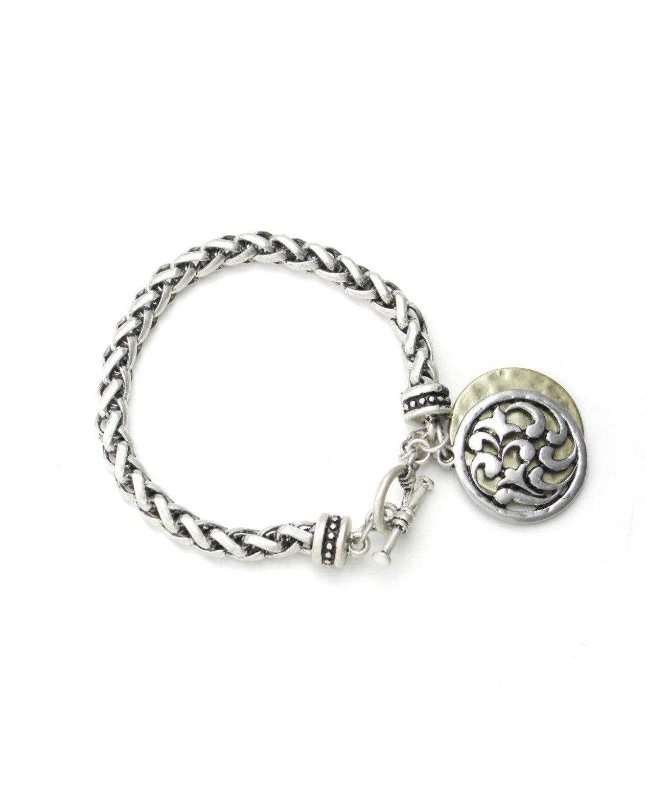 Hysteric Glamour 2000S JIM SHORE SILVER-PLATED STURDY WOVEN CHAIN BRACELET Size ONE SIZE - 3 Thumbnail
