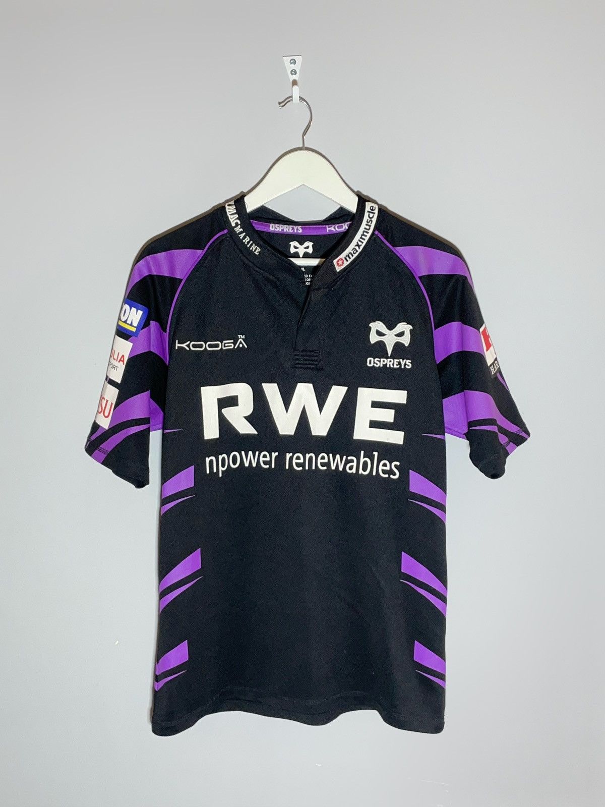 Other Ospreys Home Rugby Jersey 2010/11 Black Shirt Kooga Trikot Size US M / EU 48-50 / 2 - 1 Thumbnail