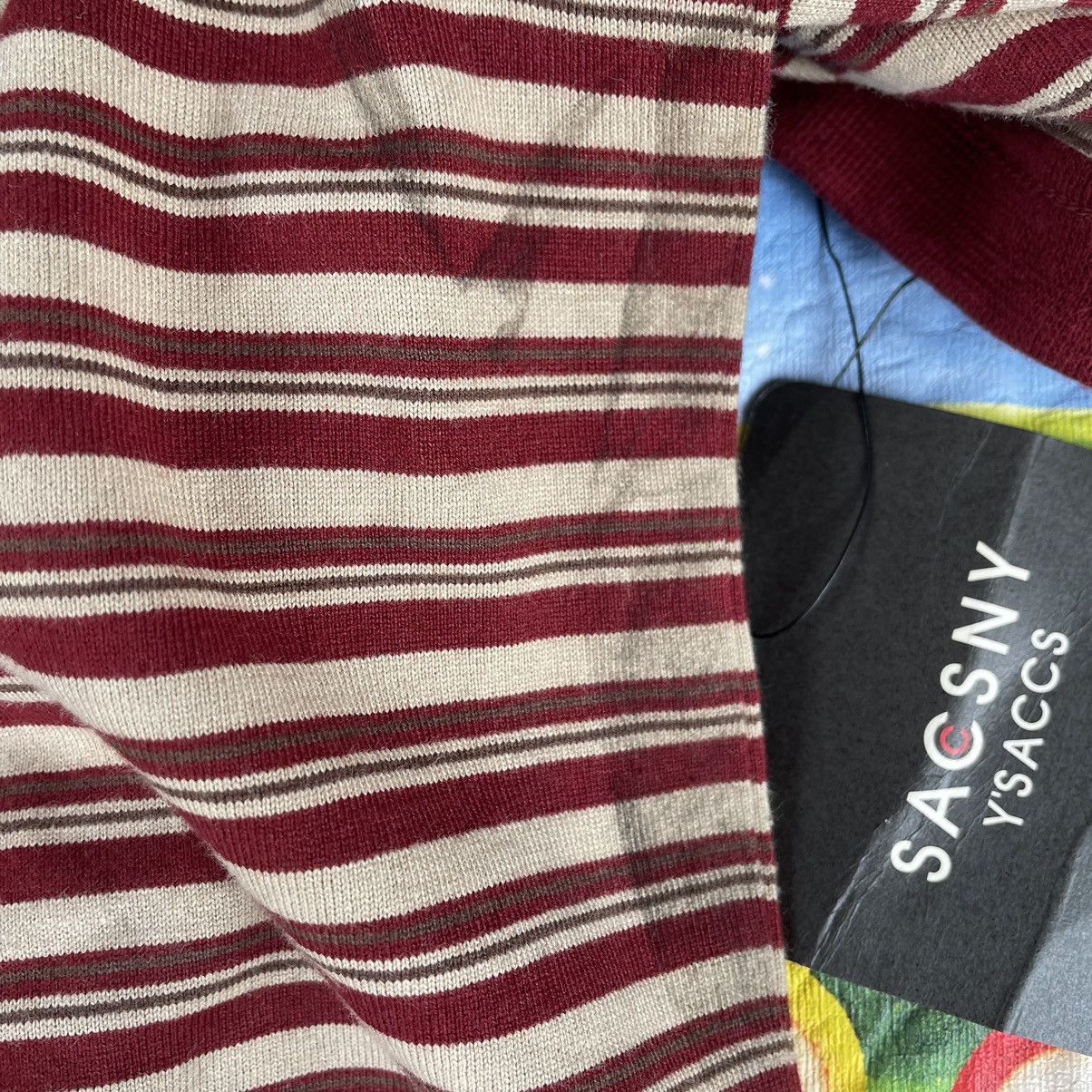 Designer × Vintage × Yohji Yamamoto 🔥🇯🇵NOS Unworm Sacsny Ysaccs By Yohji Yamamoto Striped Tee Size US M / EU 48-50 / 2 - 8 Thumbnail