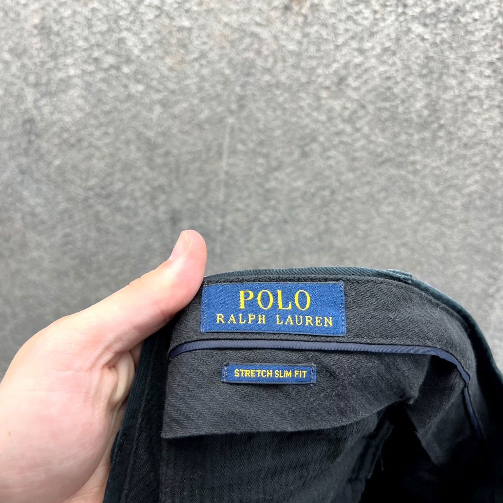 Polo Ralph Lauren Vintage Polo Ralph Lauren Pants Mens 34x32 Black Chino Flat Front Stretch Slim Canvas Size US 34 / EU 50 - 6 Thumbnail