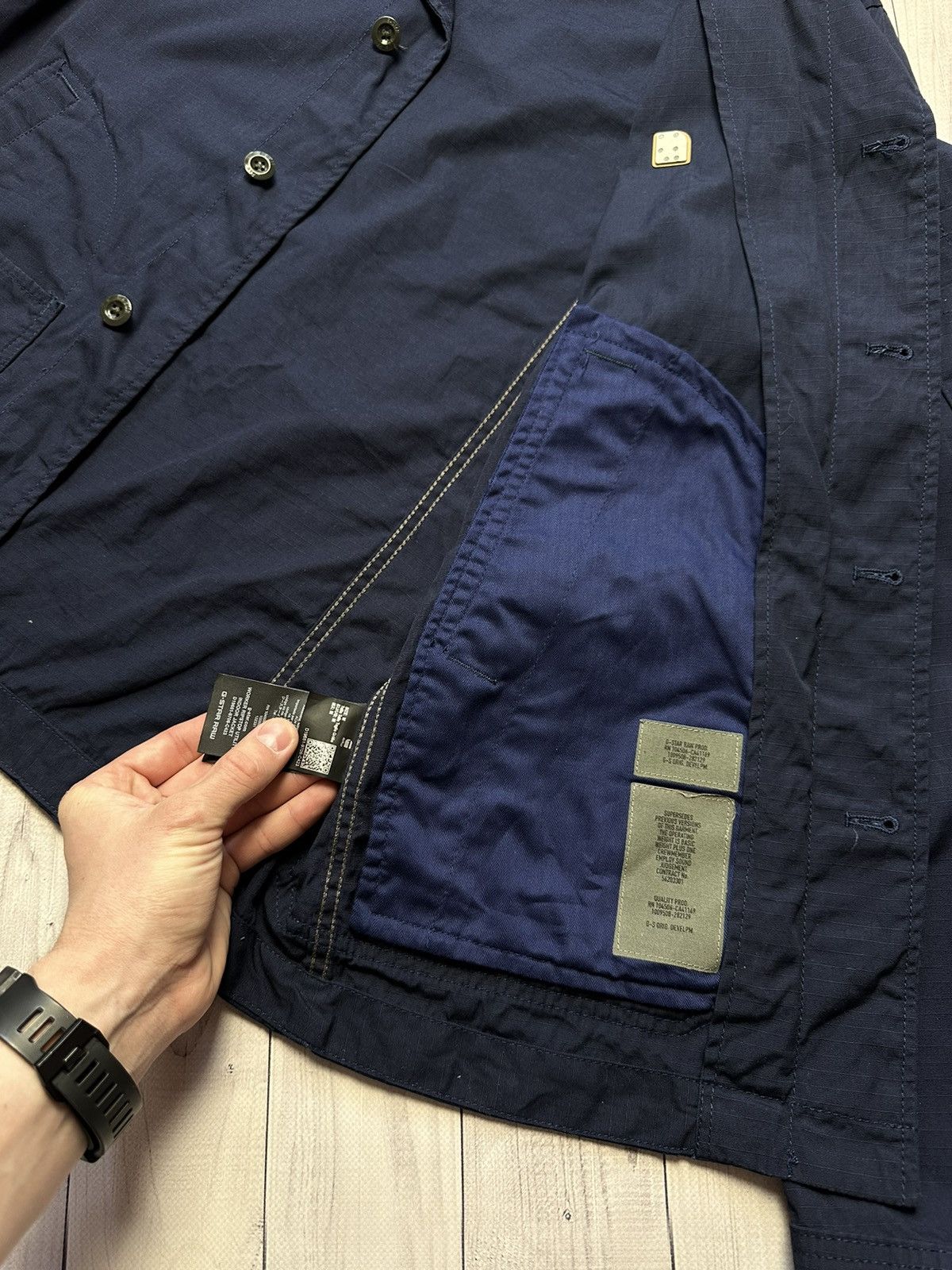 G-Star × Vintage Vintage G-Star Raw overshot jacket pocket size M navy Size US M / EU 48-50 / 2 - 6 Thumbnail