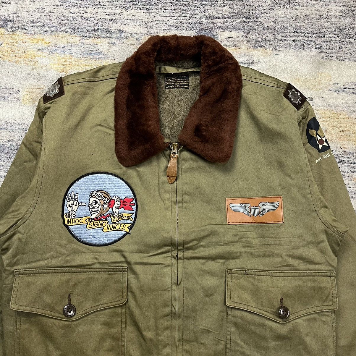 Buzz Rickson's Vintage Buzz Ricksons B-10 USAF bomber flight jacket Size US L / EU 52-54 / 3 - 4 Thumbnail