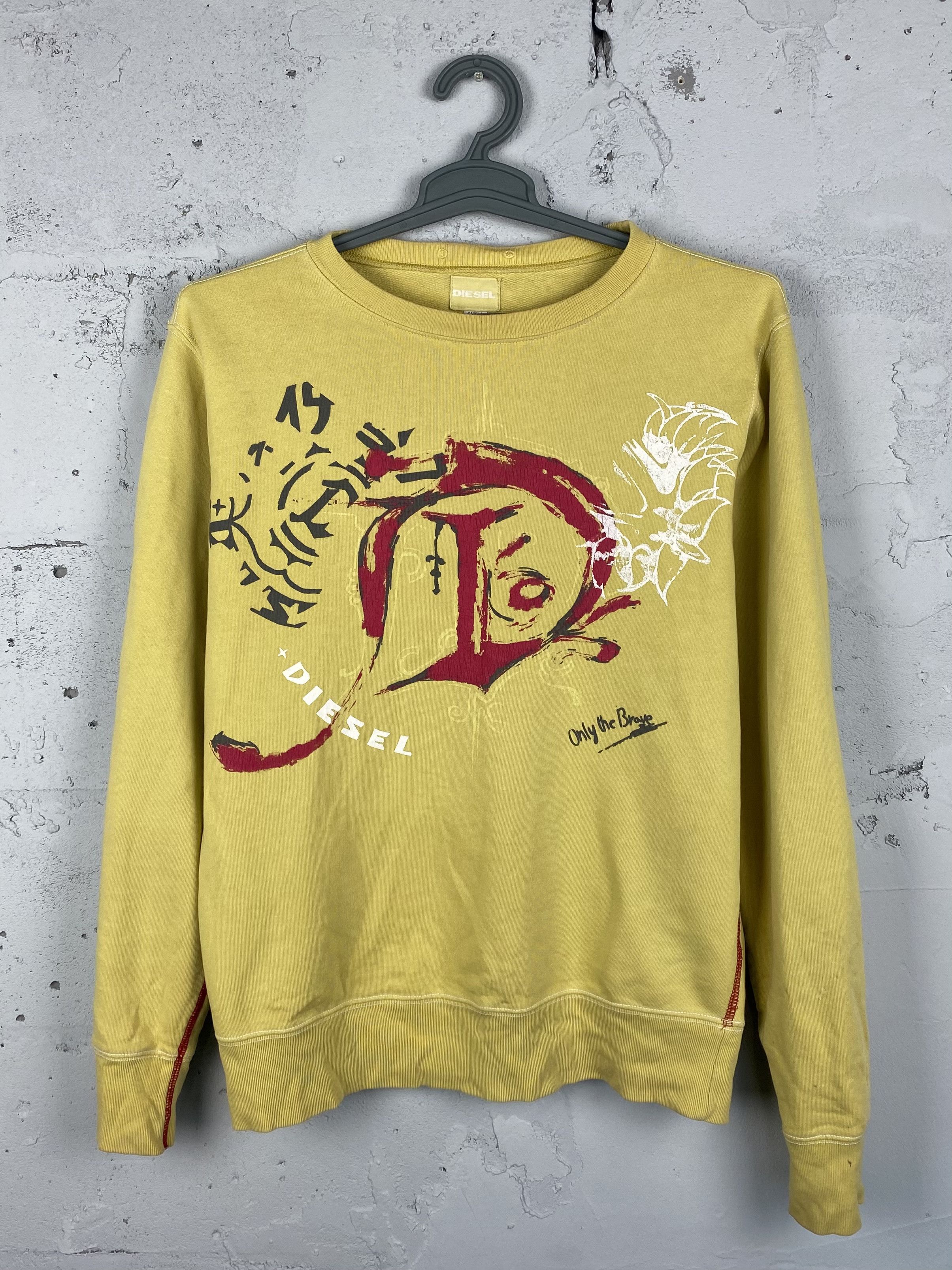 Diesel Vintage DIESEL Big Logo Boxy Sweatshirt Y2K Style Japan Size US L / EU 52-54 / 3 - 1 Thumbnail