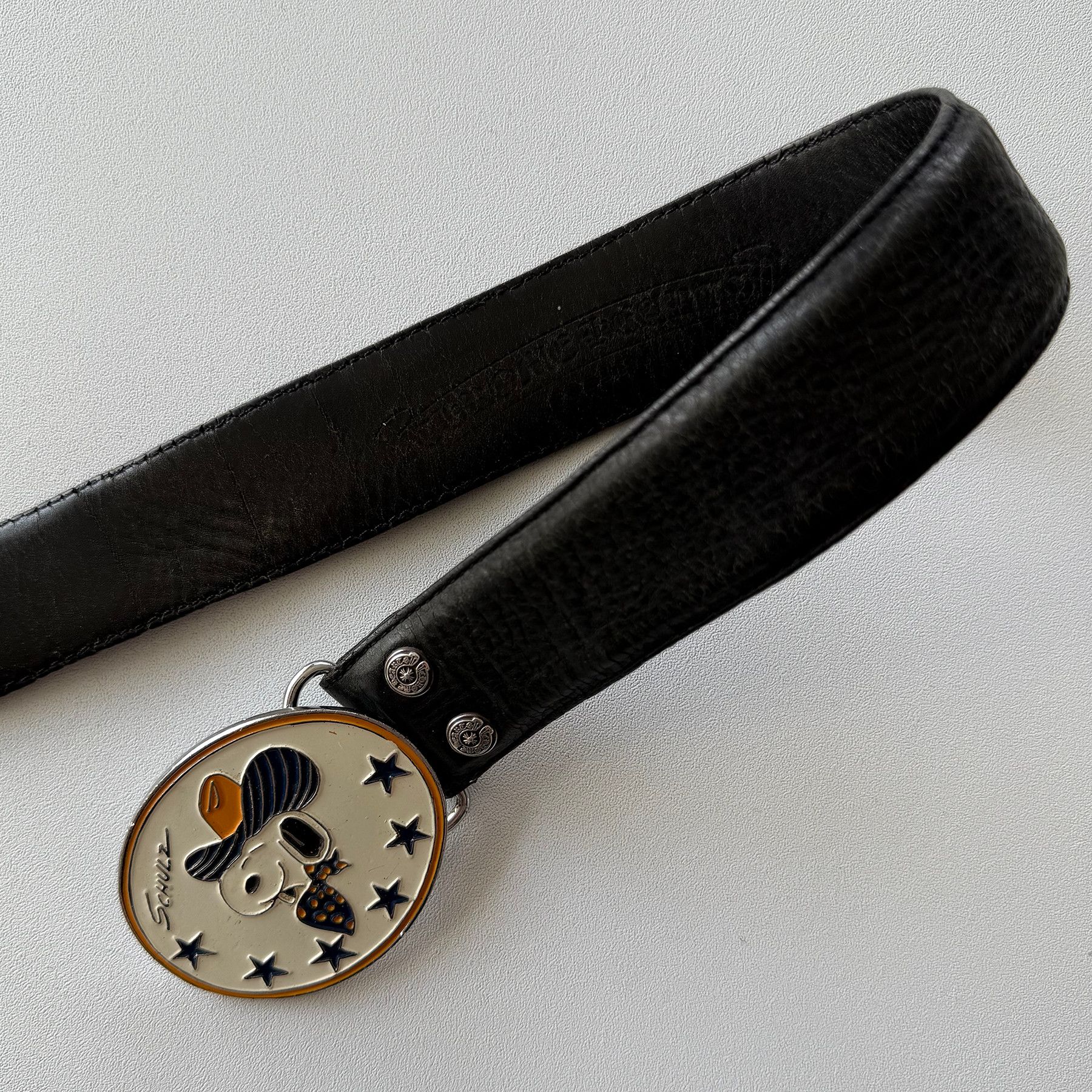 Chrome Hearts Chrome Hearts 1.5 Inch Leather Belt Strap Size 30 - 3 Thumbnail
