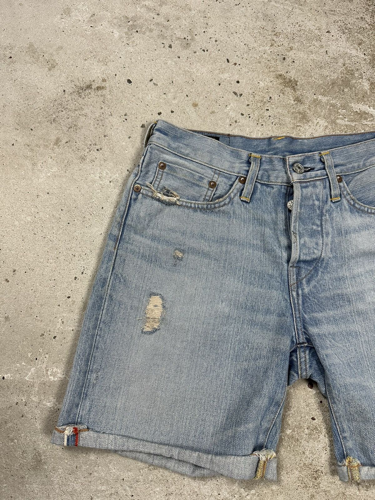 Evisu Vintage Evisu Blue Denim Shorts Lot 1006 Size US 28 / EU 44 - 7 Thumbnail