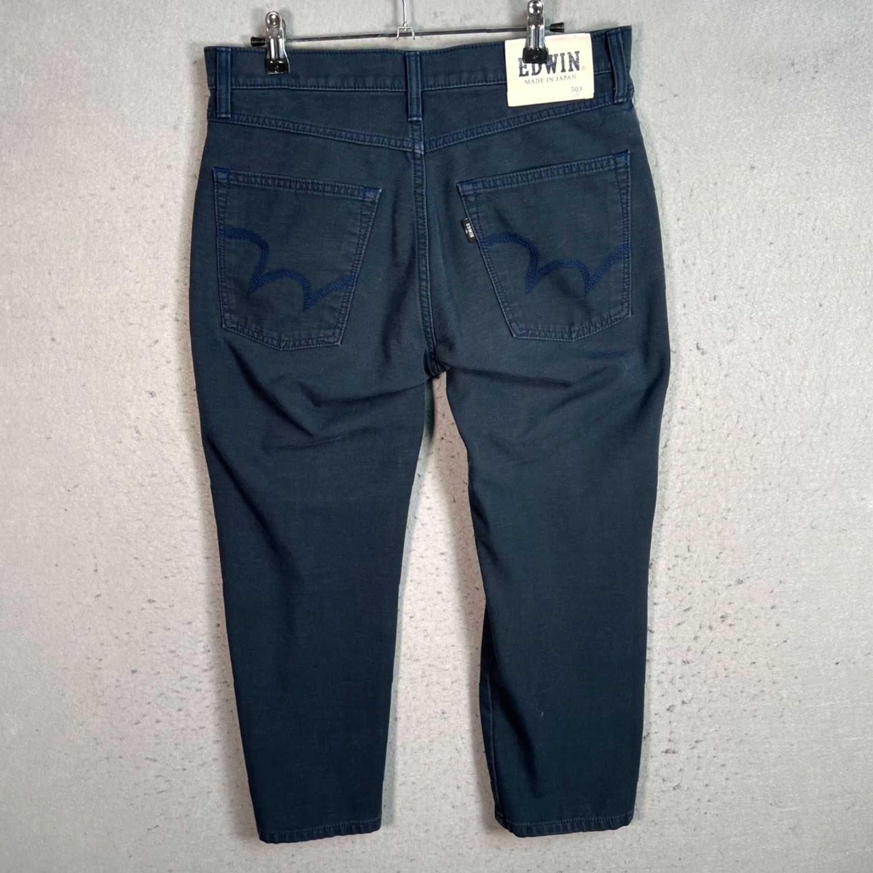 Edwin Edwin Jeans Mens 30 Dark Blue Tapered Denim 5-Pocket Regular Inseam 24 Japan Made Size US 30 / EU 46 - 2 Thumbnail