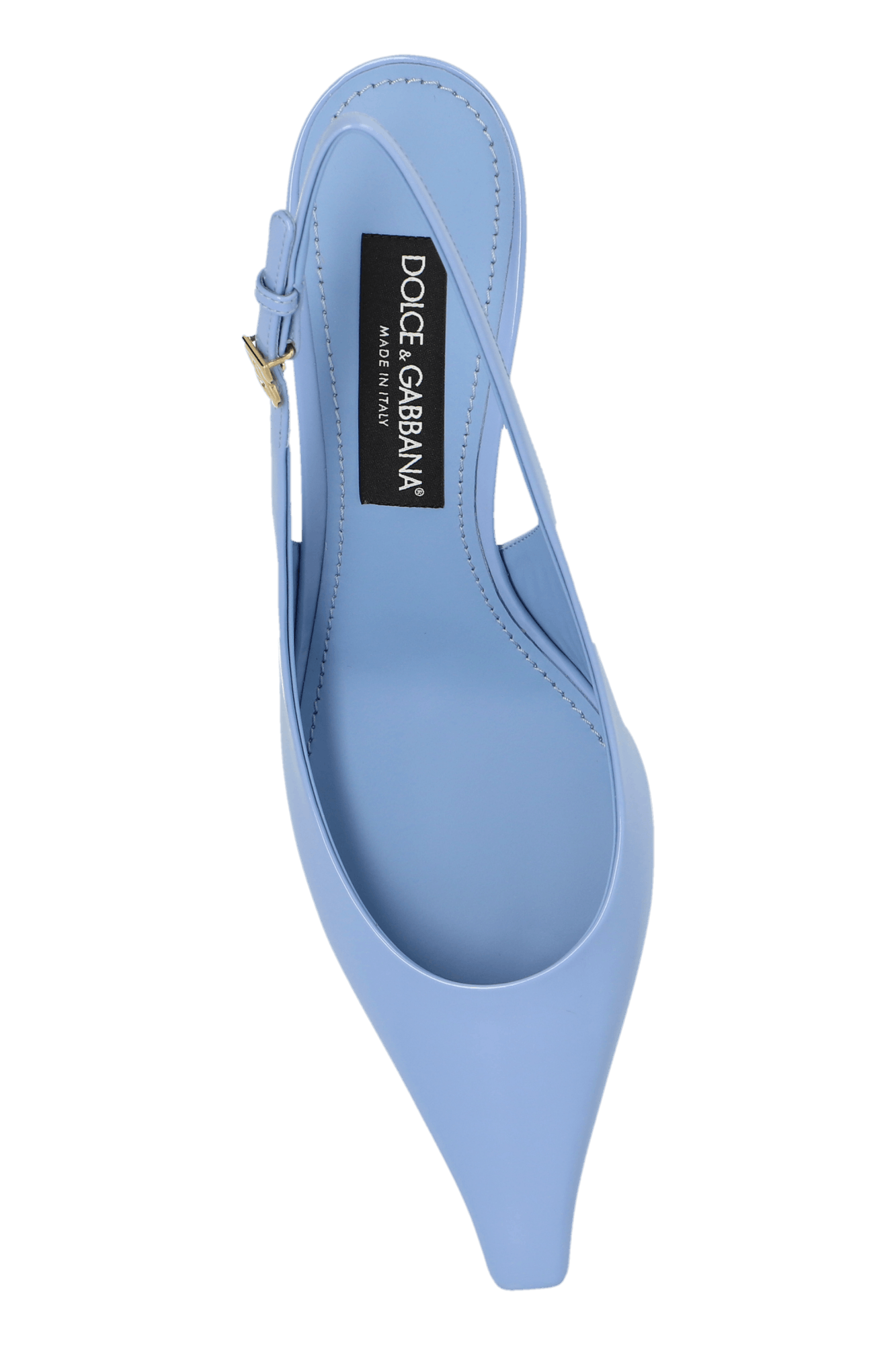 Dolce & Gabbana o1s22i1n0225 Glossy Leather Pumps in Light Blue Size US 10 / IT 40 - 6 Thumbnail
