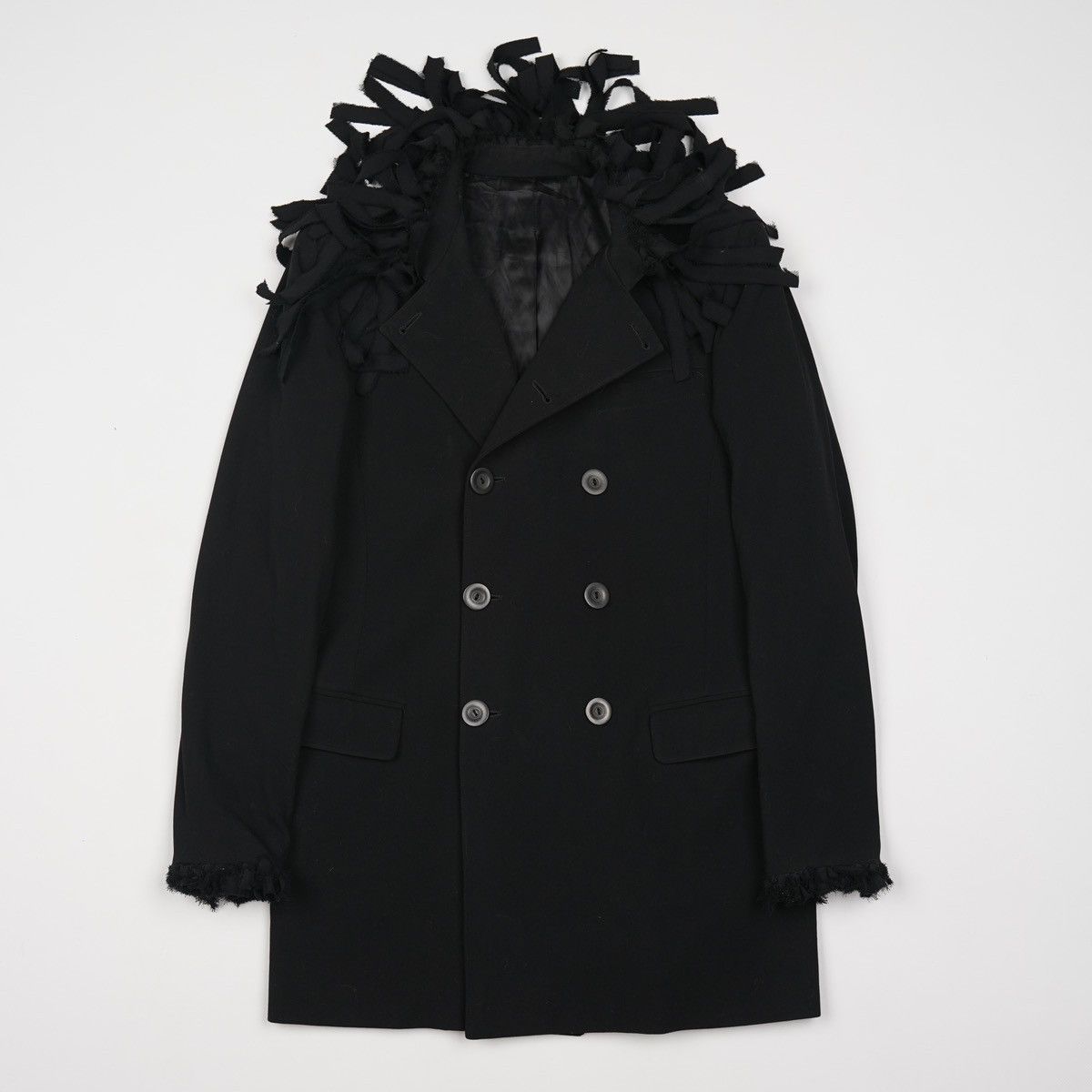 Jean Paul Gaultier Jean Paul Gaultier Wool Fringe Double Breasted Coat Jacket Size M / US 6-8 / IT 42-44 - 1 Thumbnail