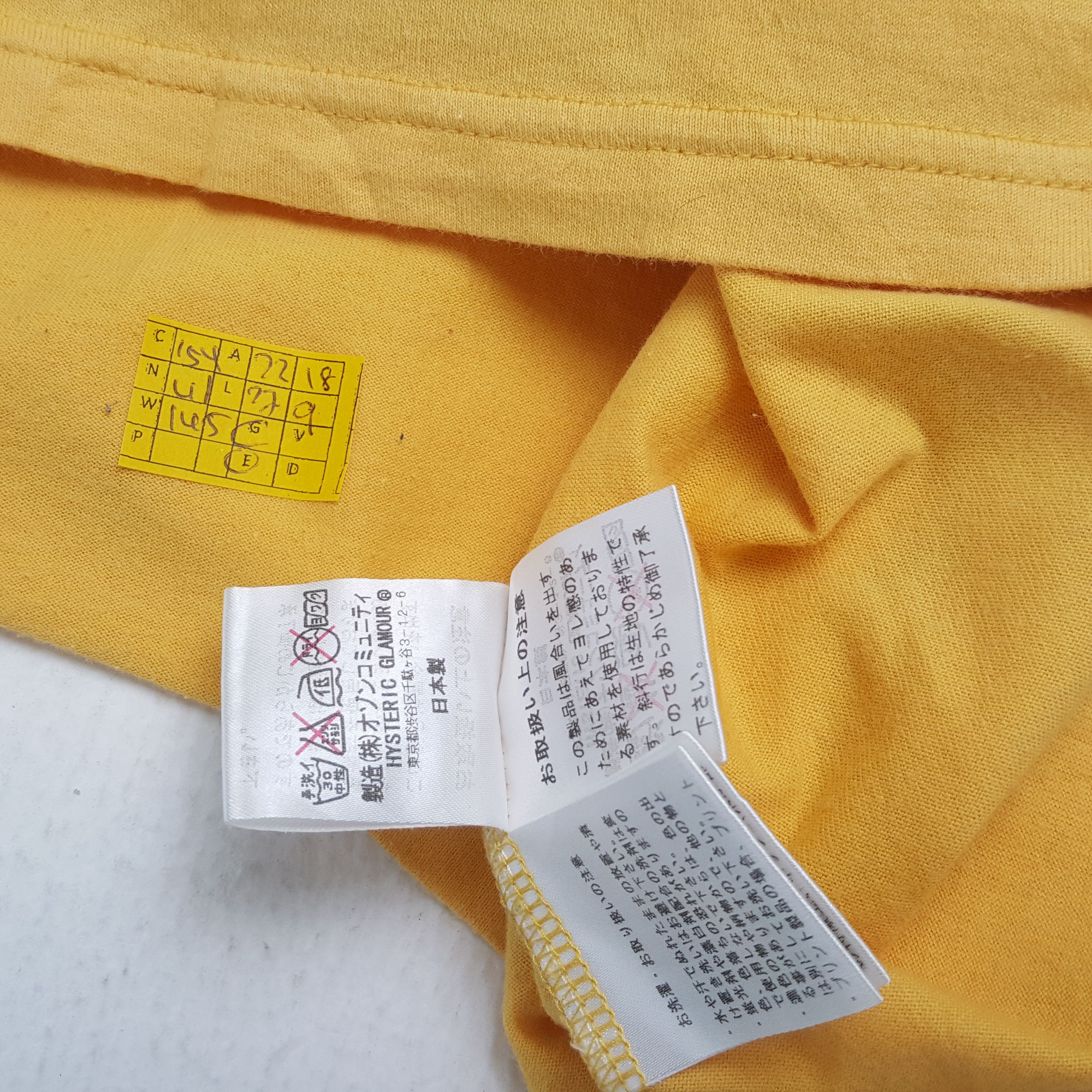 Hysteric Glamour × Japanese Brand × Vintage Vintage HYSTERIC GLAMOUR Japanese Brand T-Shirts Size US L / EU 52-54 / 3 - 4 Thumbnail