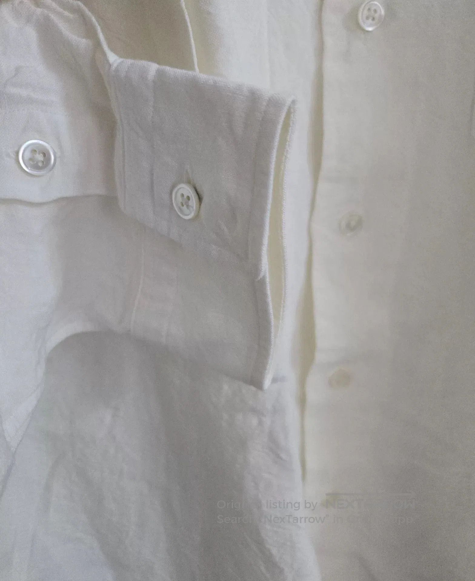 Porter Classic Porter Classic Bamboo Linen White Shirt. Size US M / EU 48-50 / 2 - 5 Thumbnail