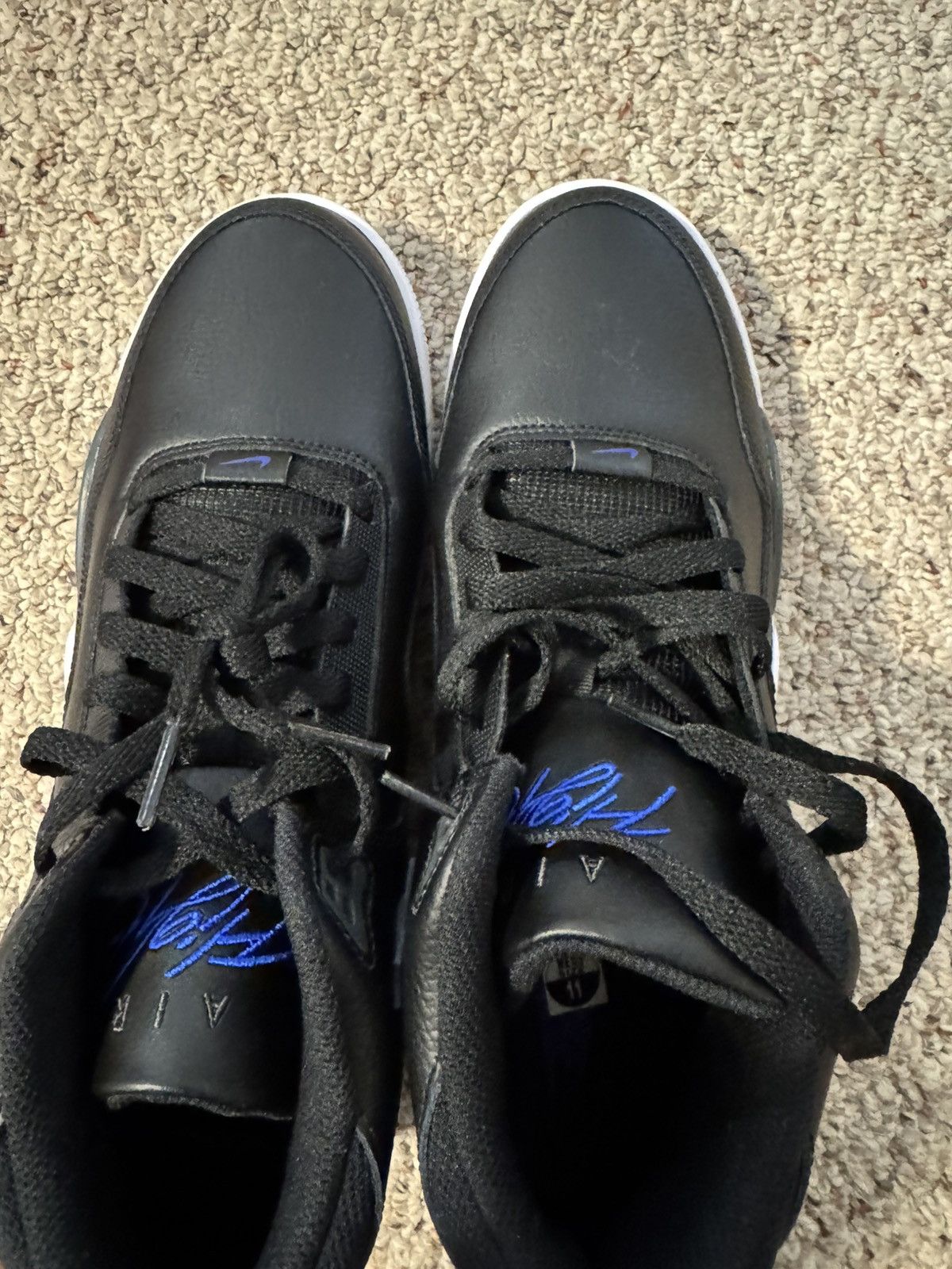 Nike Nike Flight Legacy Leather Black/Hyper Blue - Size Men's 11 Size US 11 / EU 44 - 11 Thumbnail