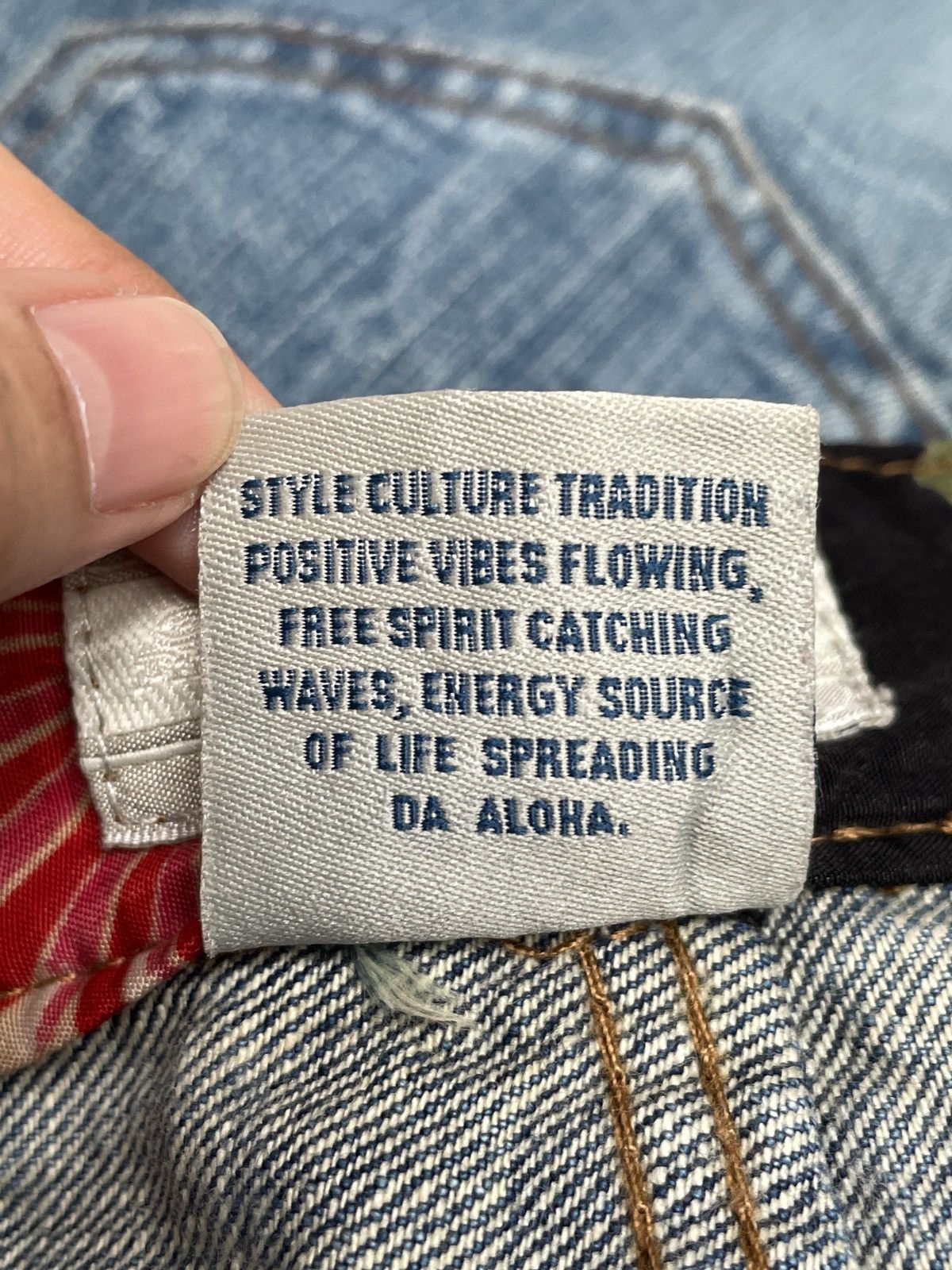 If Six Was Nine × Japanese Brand Rare Design Vintage Brand Piko Sukajan Baggy Jeans 1990s Size US 35 - 10 Thumbnail