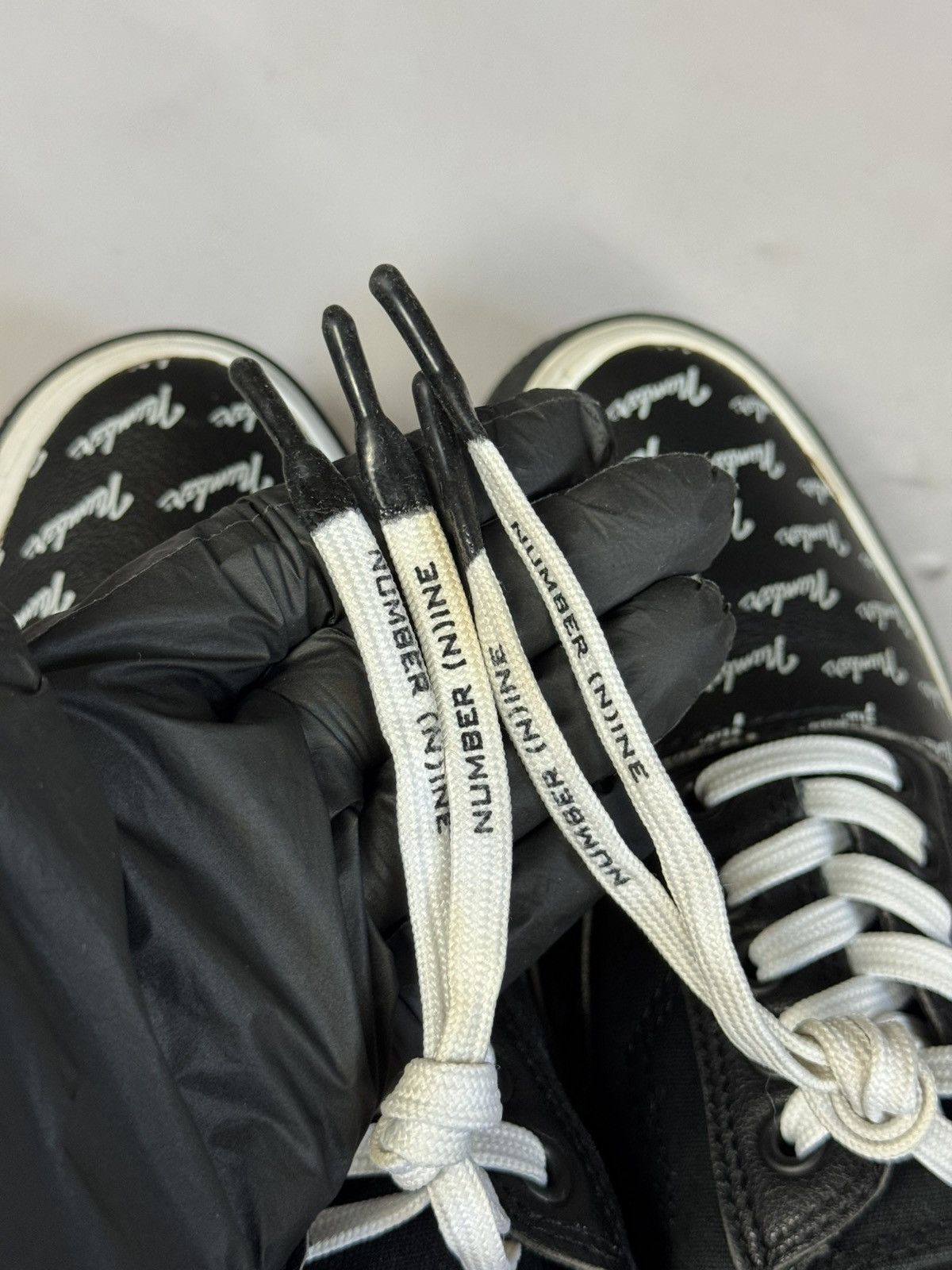 Number (N)ine Number Nine Slack Fender Logo Shoes(Black/9,5US) Size US 9.5 / EU 42-43 - 7 Thumbnail