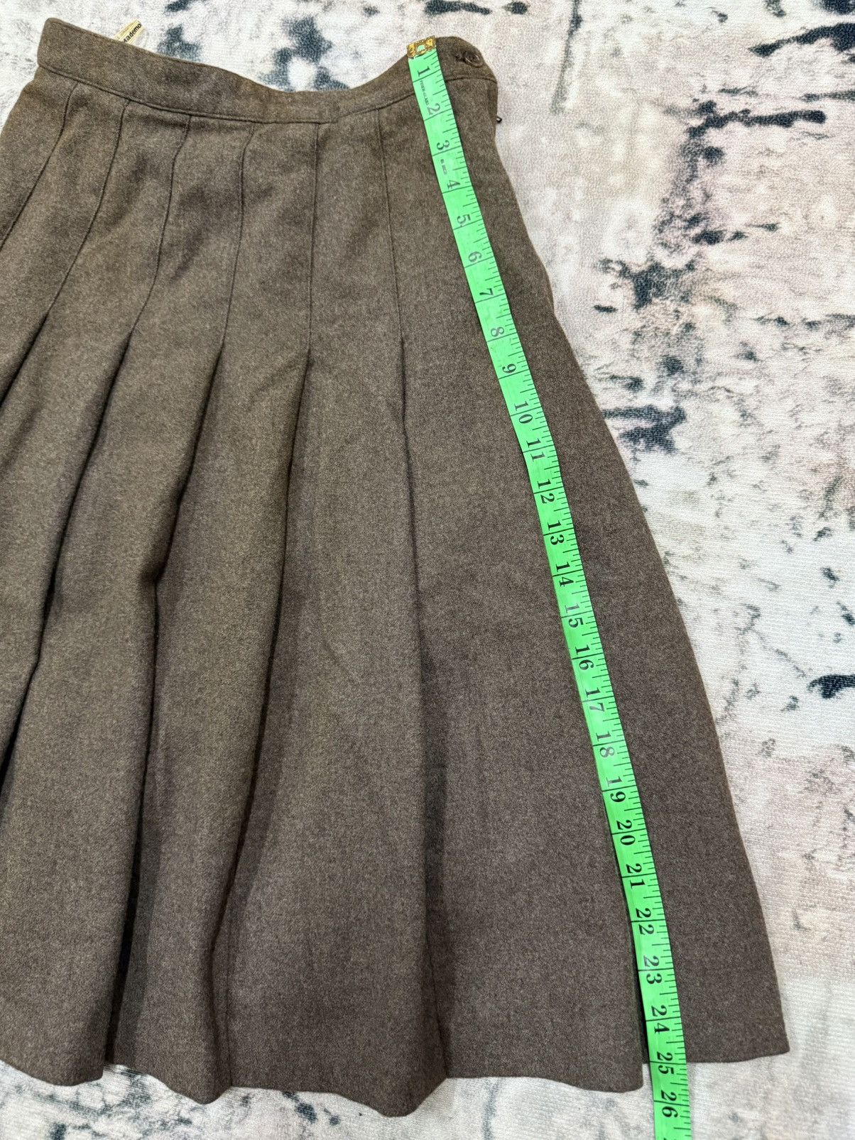 Japanese Brand × Mademoiselle Non Non × Vintage Madmoiselle Non Non plates Wool Skirt Size 24" / US 00 / IT 34 - 15 Thumbnail