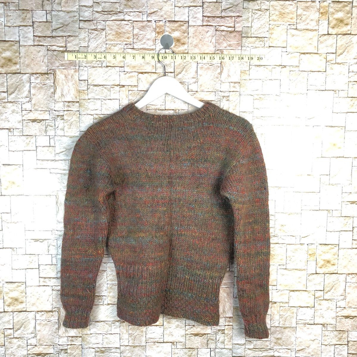 Homespun Knitwear × Japanese Brand × Vintage Japan mohair shaggy vintage Brown Knitwear #A1068 Size XS / US 0-2 / IT 36-38 - 10 Thumbnail