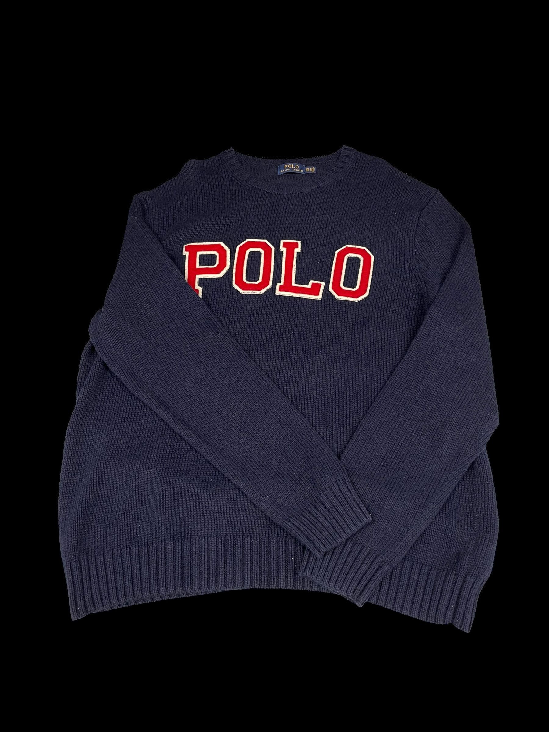 Polo Ralph Lauren × Ralph Lauren Polo Ralph Lauren spellout knitted sweater jumper polo bear Size US XXL / EU 58 / 5 - 1 Thumbnail