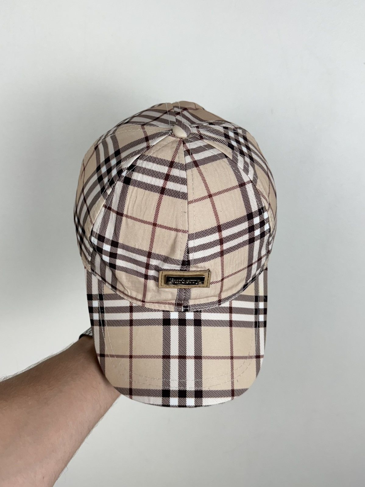 Burberry Vintage rare hat Burberry Nova Check original casual item Size ONE SIZE - 2 Thumbnail